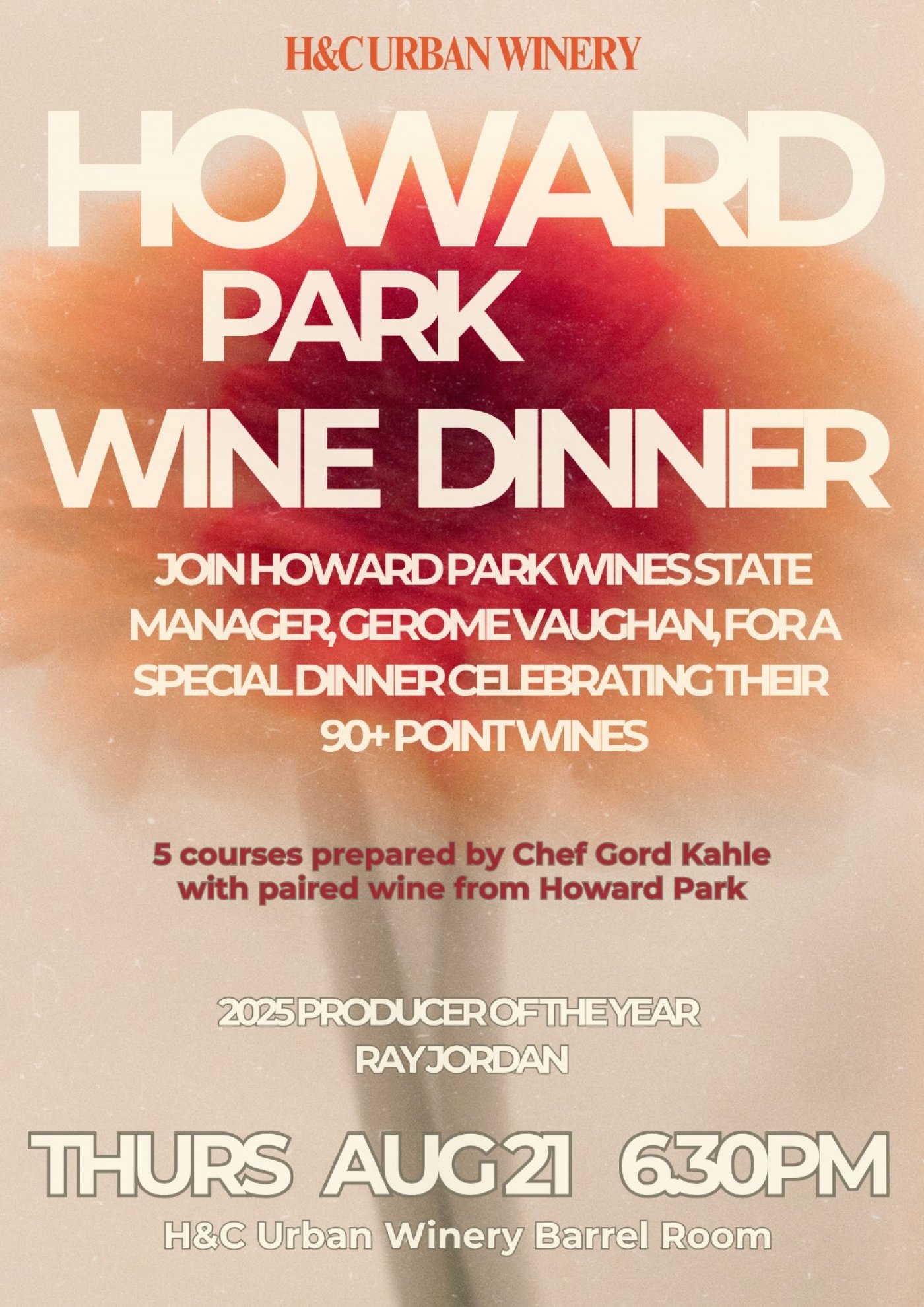 HOWARD PARK WINE DINNER, 21 August | Event in Fremantle | AllEvents