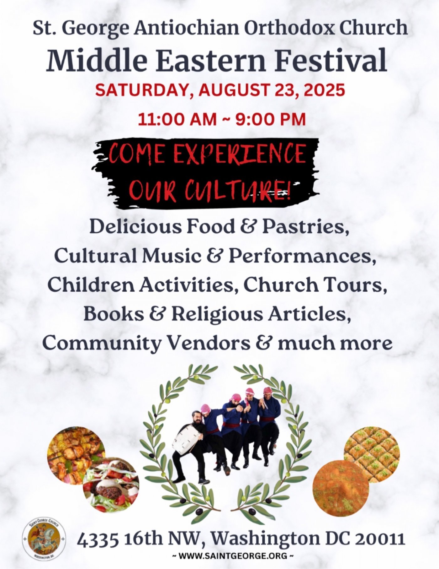 St. George Church Annual Middle Eastern Festival, 23 August | Event in Washington | AllEvents