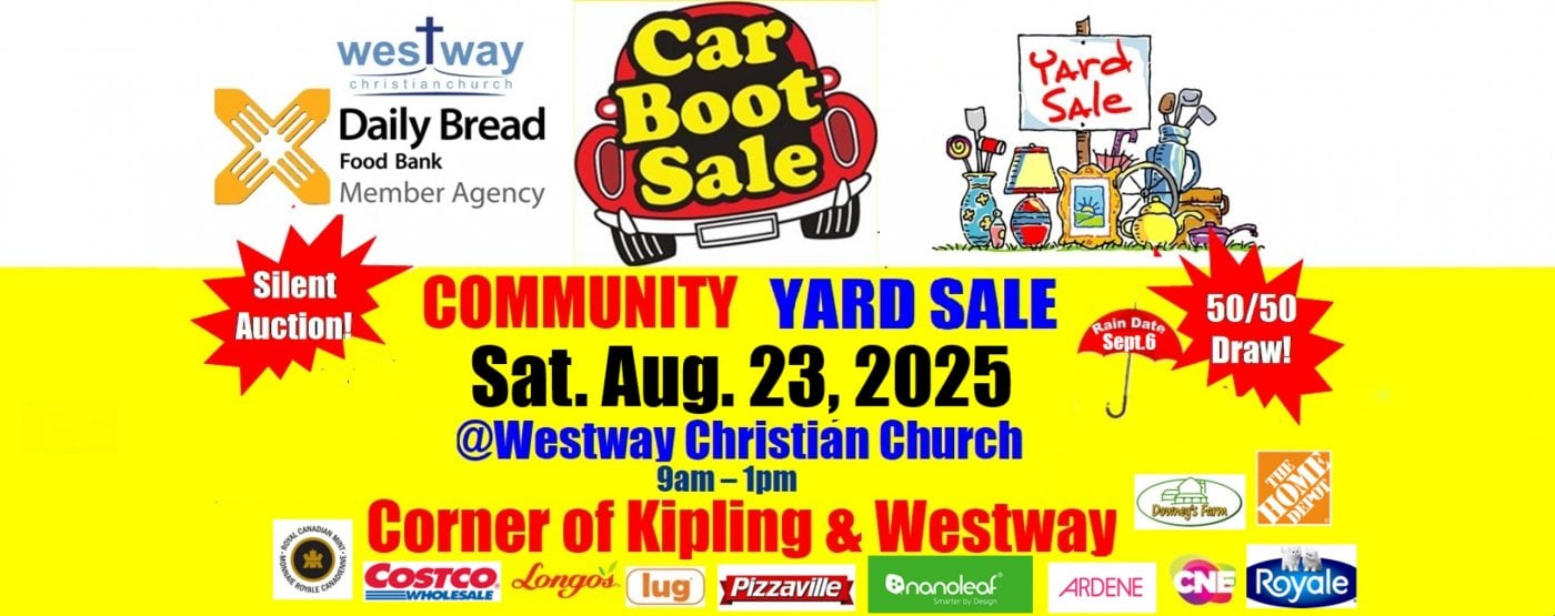 Westway Community Car Boot / Yard Sale Food Bank Fundraiser Aug. 23rd, 2025, 23 August | Event in Toronto