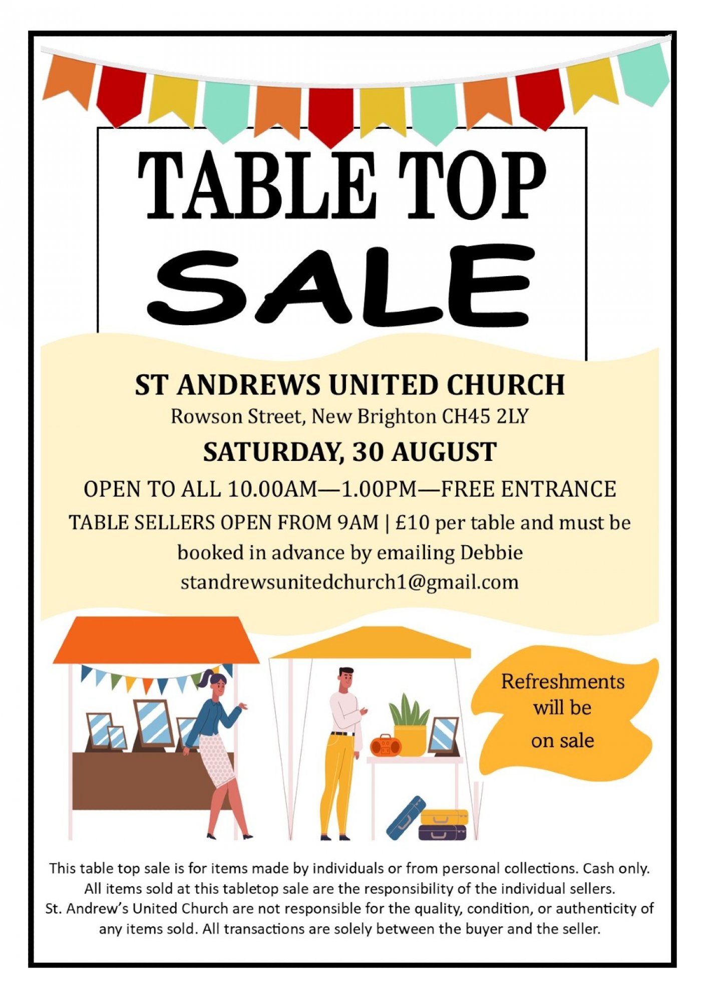 Tabletop Sale August 2025, 30 August | Event in Wallasey | AllEvents