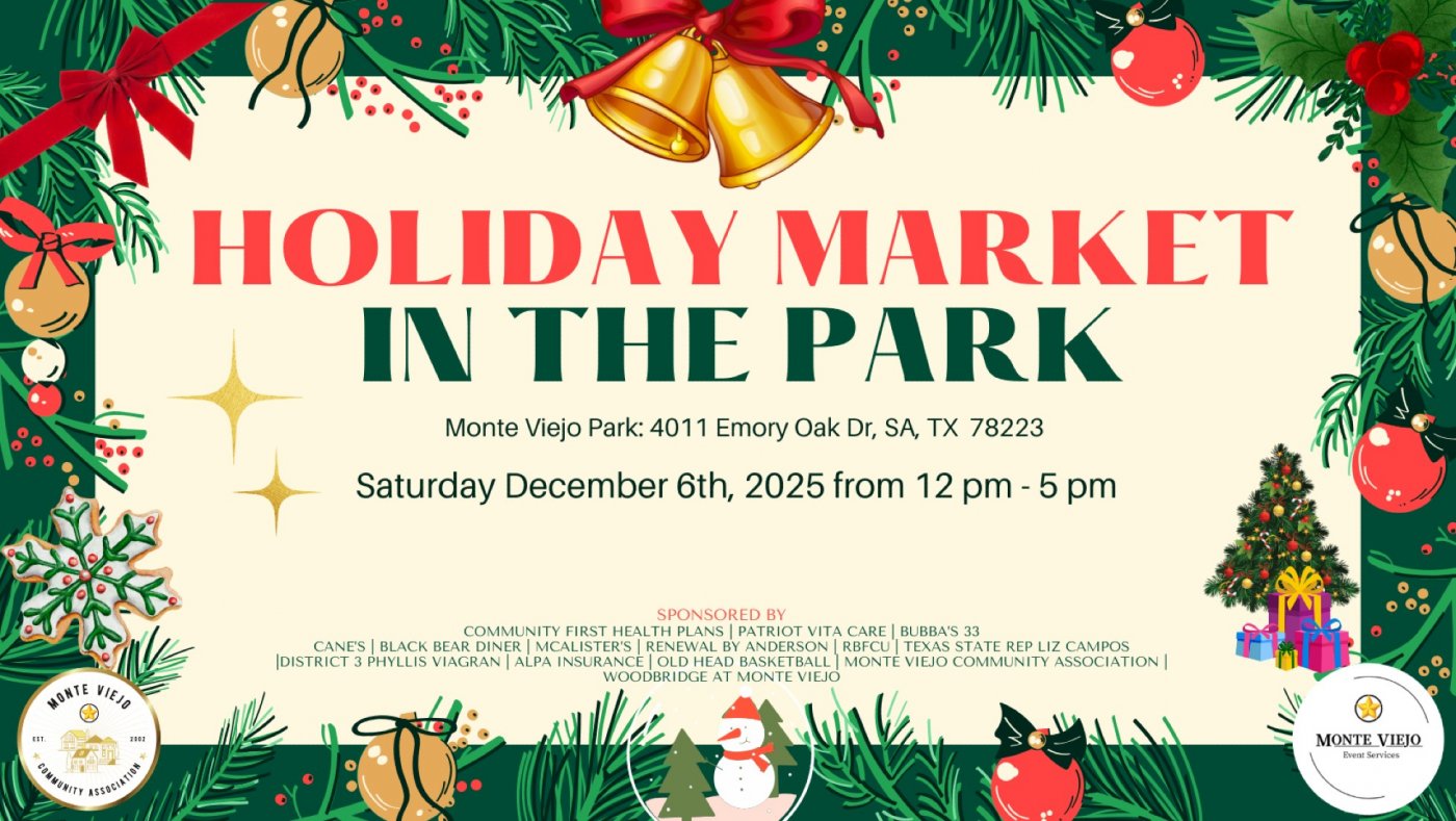 4th Annual Holiday Market in the Park, 6 December | Event in San Antonio | AllEvents