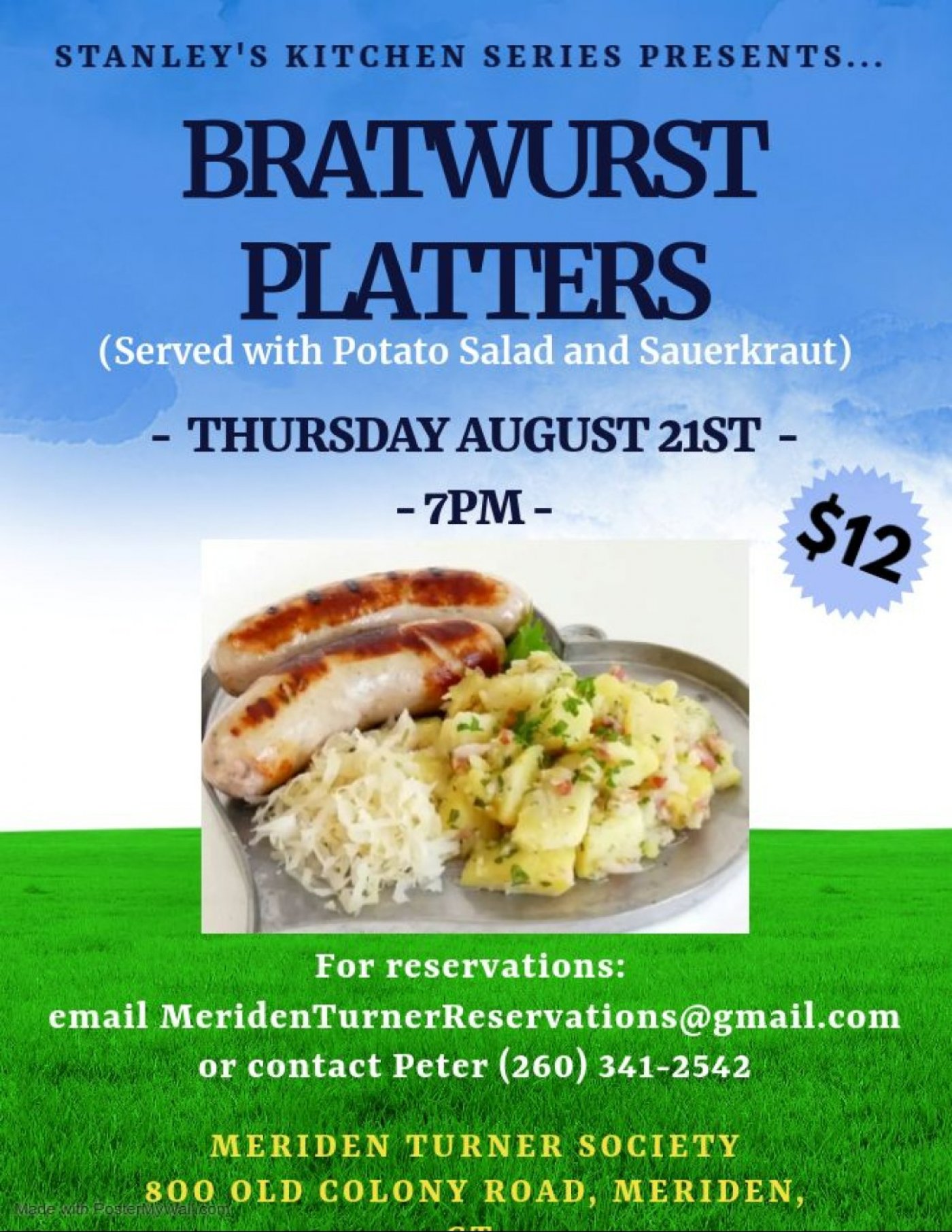Bratwurst Platters at Meriden Turner Halle | Event in Meriden | AllEvents