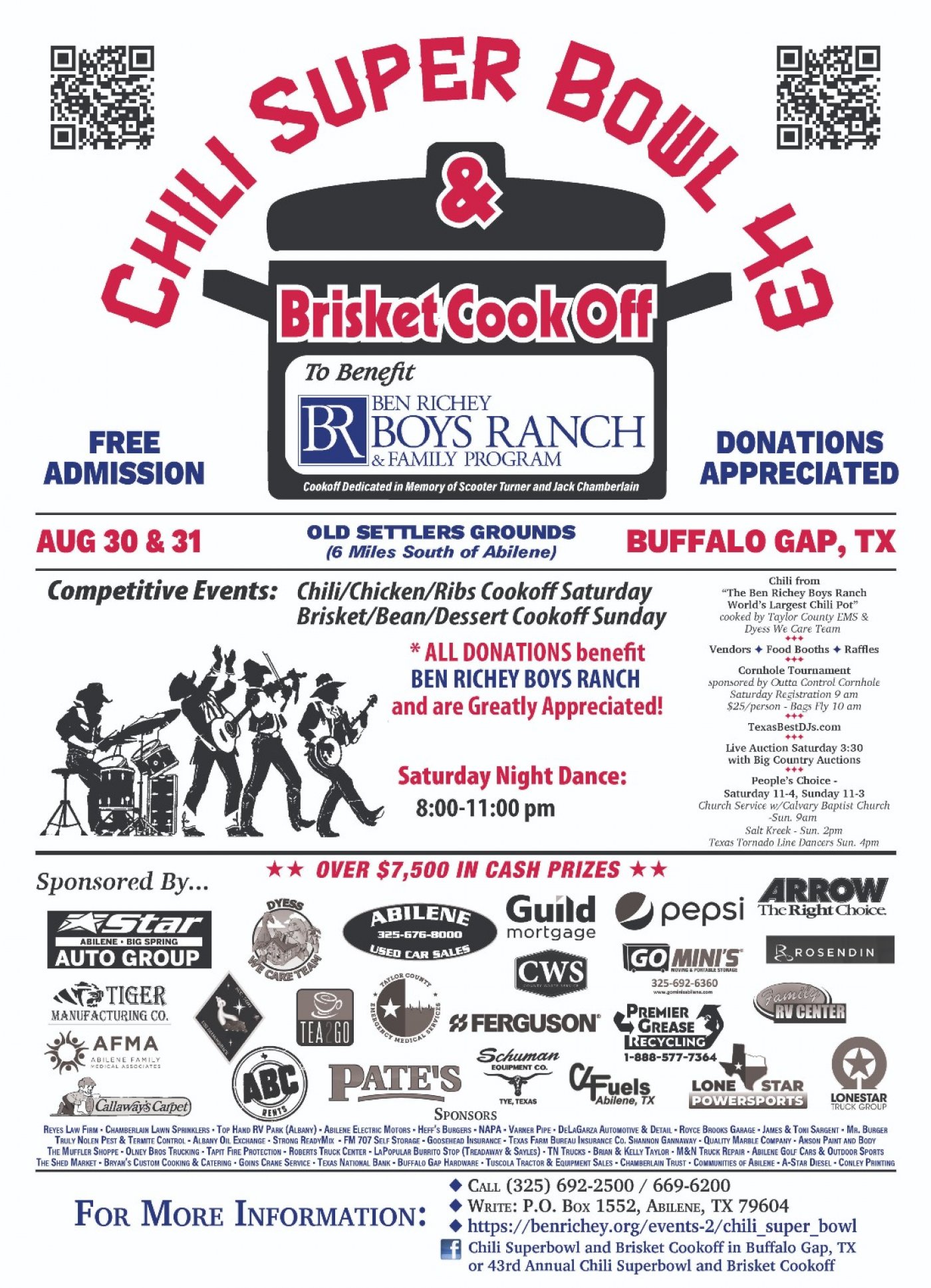 43rd Annual Chili Superbowl and Brisket Cookoff , 30 August | Event in Buffalo Gap | AllEvents