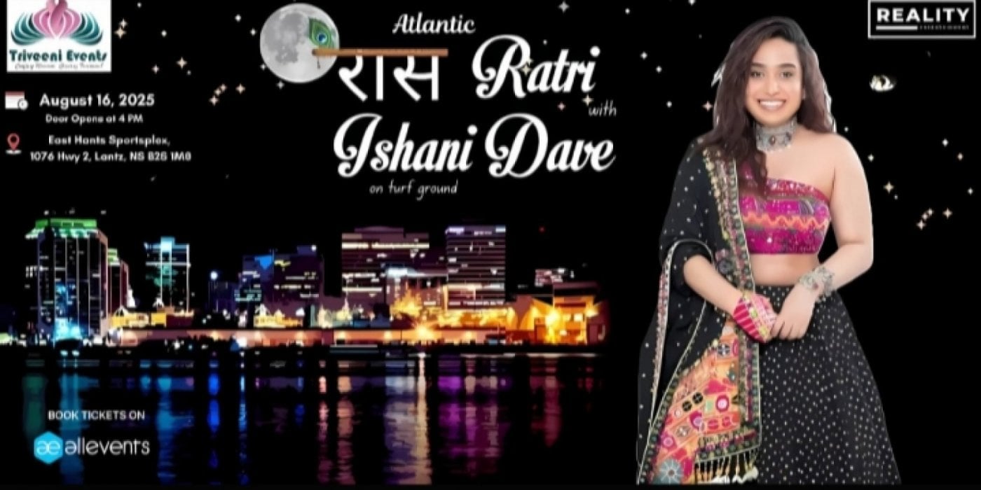 Atlantic Raas-Ratri with Ishani Dave, 16 August | Event in Elmsdale | AllEvents