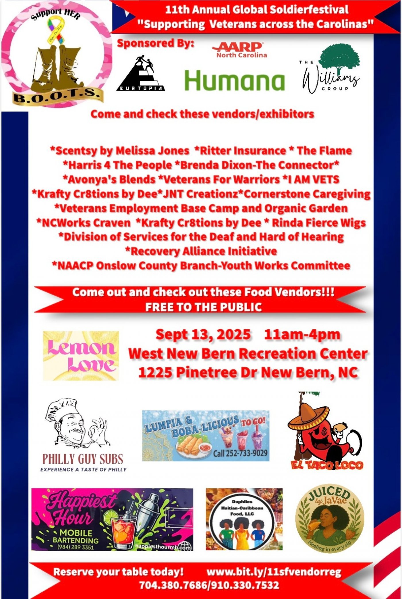 Day 1-Veteran Lifestyle Expo (11th Annual Global SoldierFestival), 13 September | Event in New Bern | AllEvents