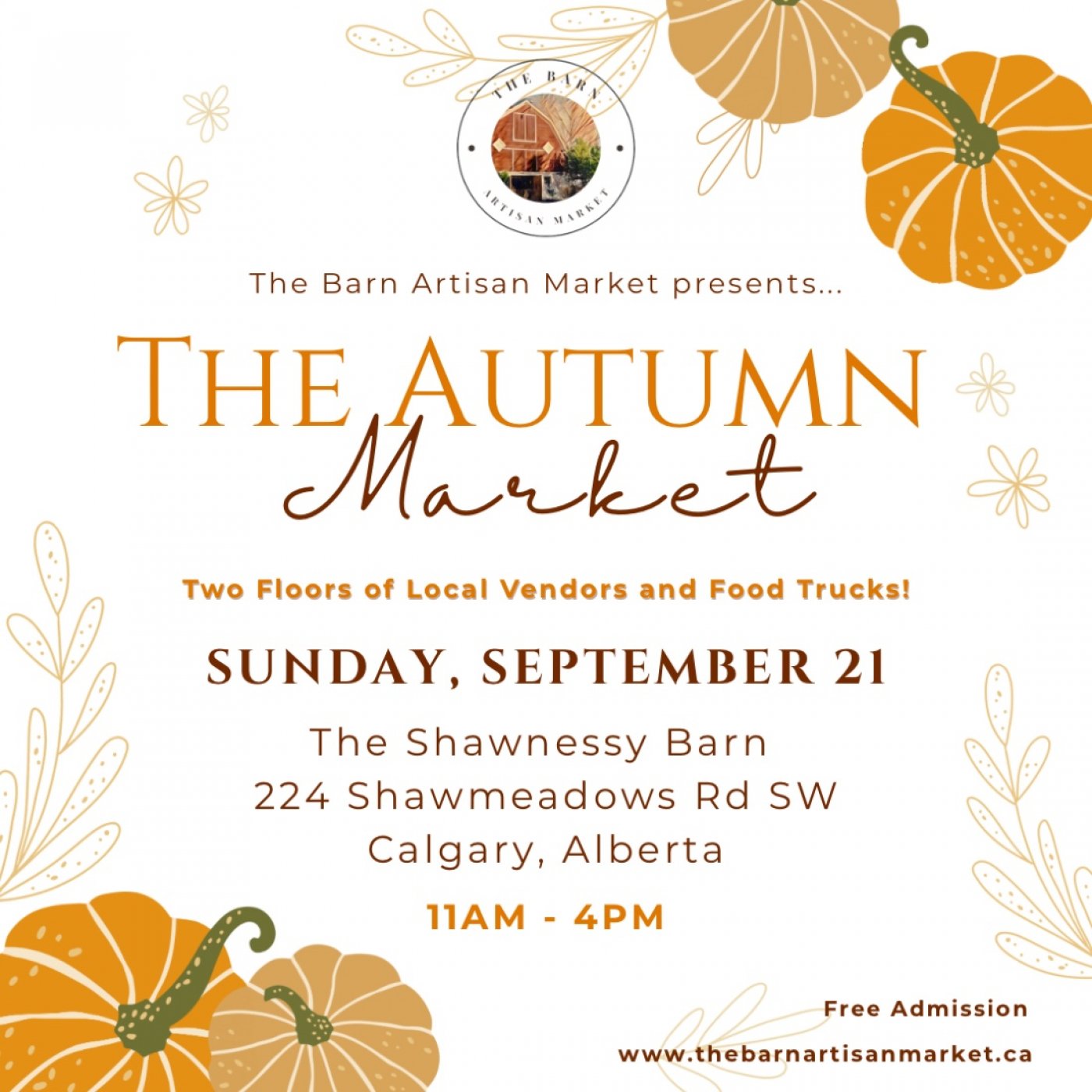 The Barn Artisan Market presents… The Autumn Market! , 21 September | Event in Calgary | AllEvents