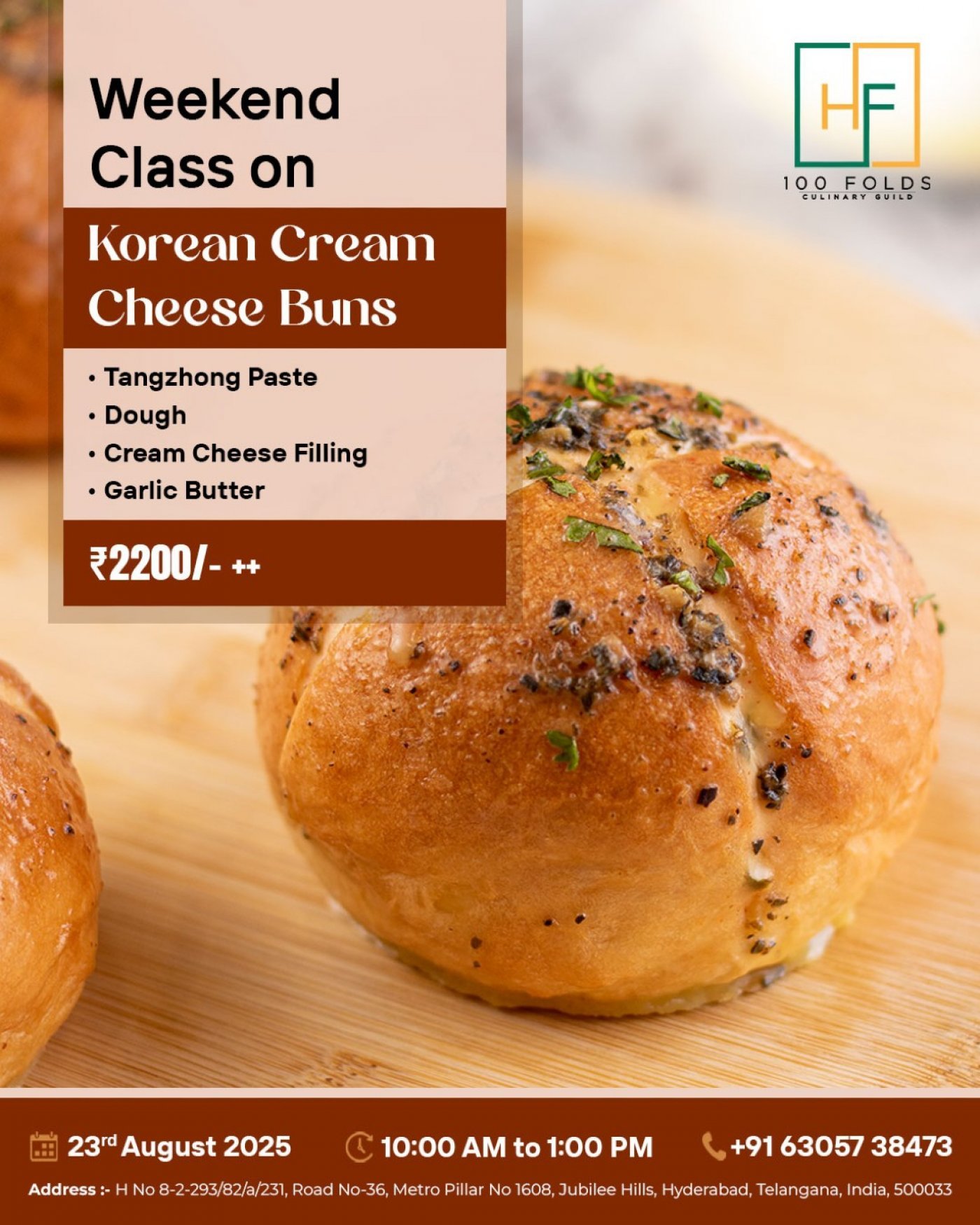 Korean Cheese cream Buns, 23 August | Event in Hyderabad | AllEvents