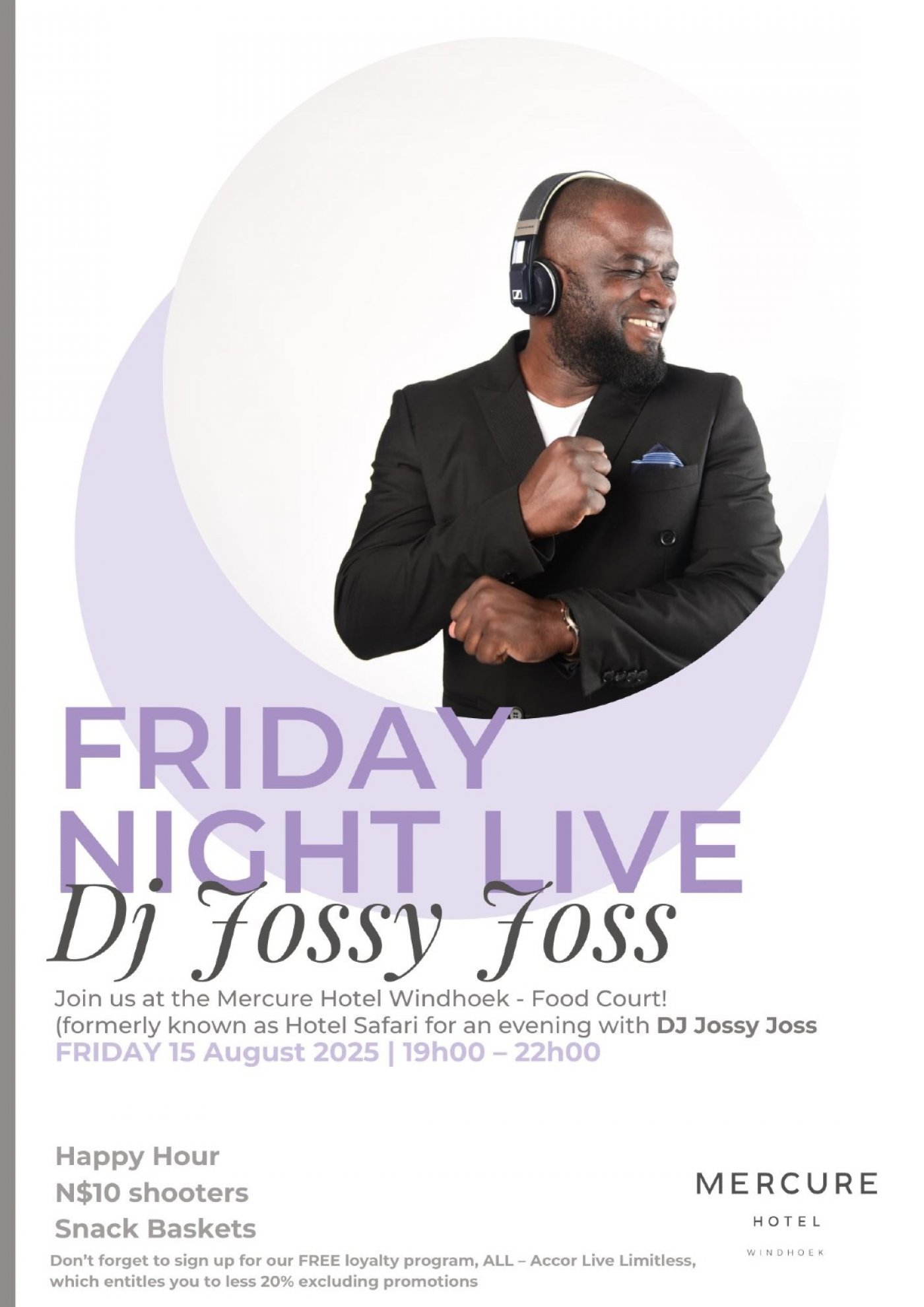 Friday Night Live with DJ Jossy Joss, 15 August | Event in Windhoek | AllEvents