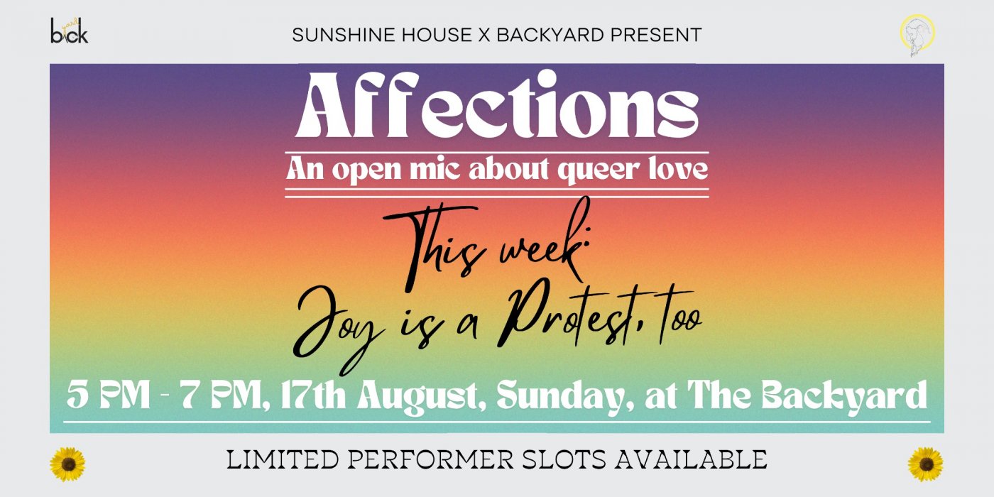 Affections - A Queer Open Mic, 17 August | Event in Chennai | AllEvents
