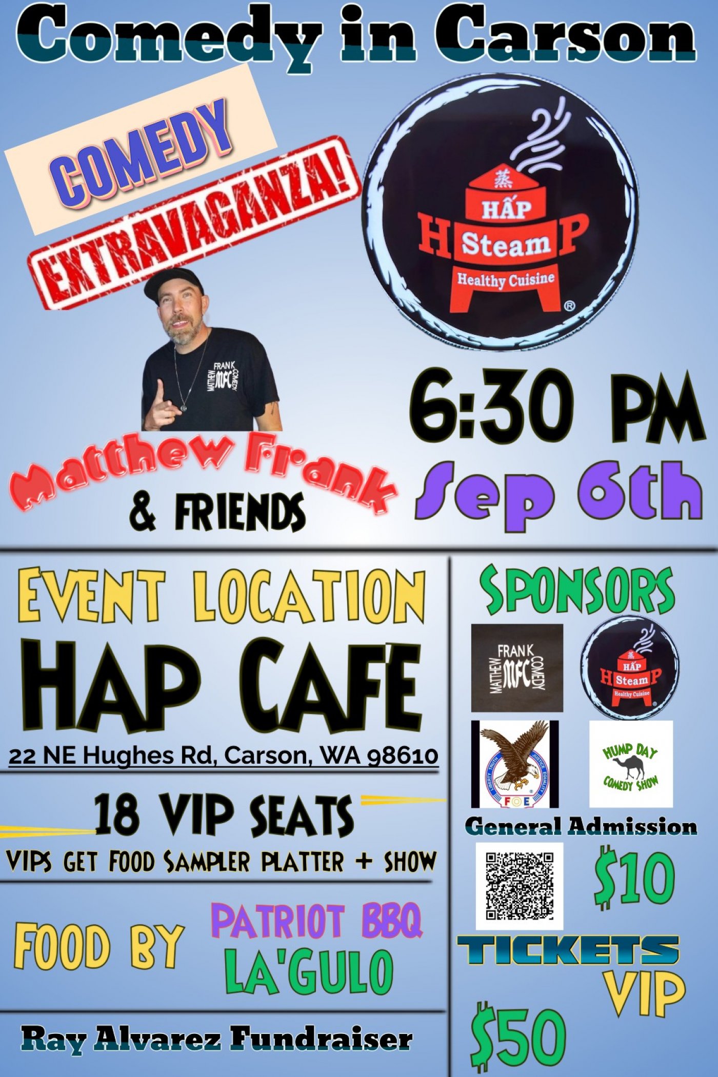 Comedy in Carson VIP tickets, 6 September | Event in Carson | AllEvents