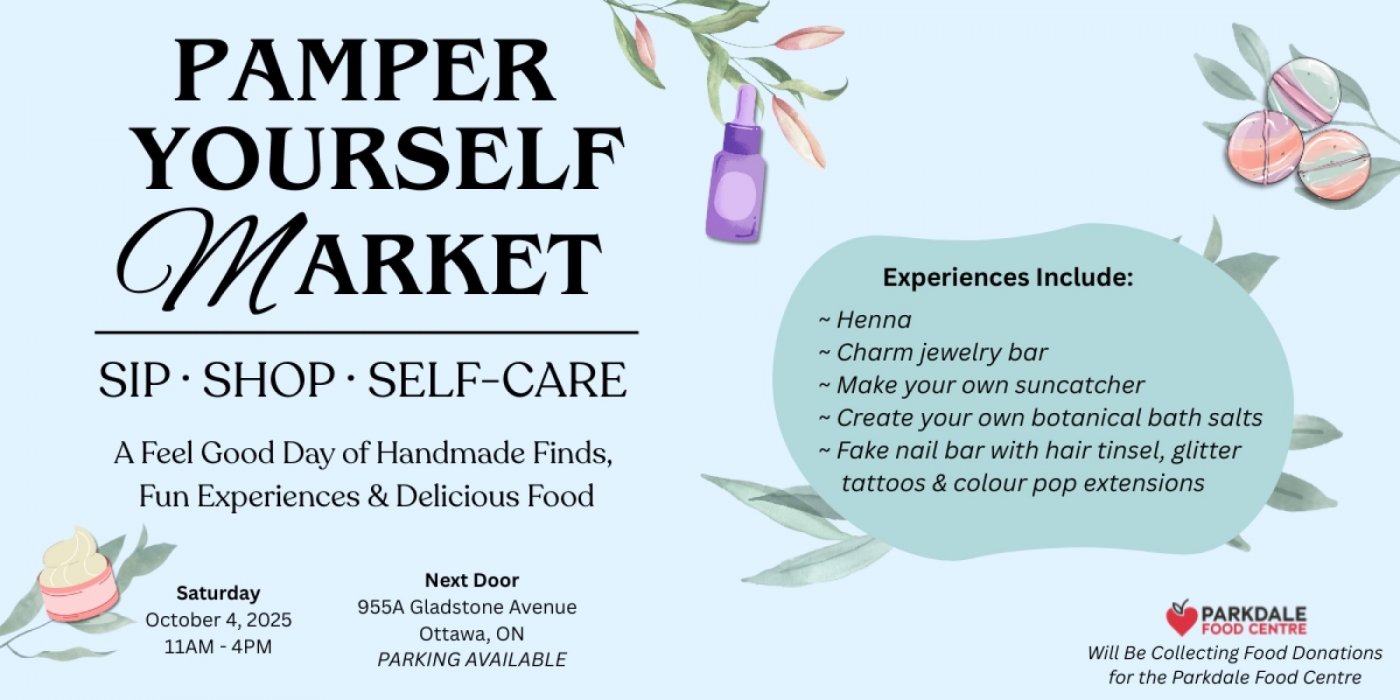 Pamper Yourself Market, 4 October | Event in Ottawa | AllEvents