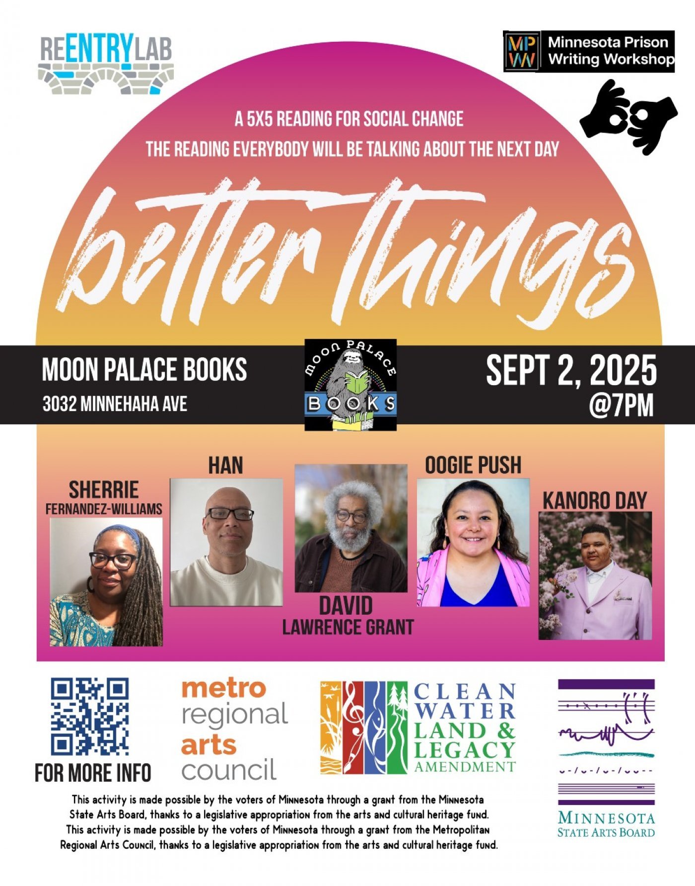 Better Things 5x5 Reading and Open Mic (September 2025), 2 September | Event in Minneapolis | AllEvents