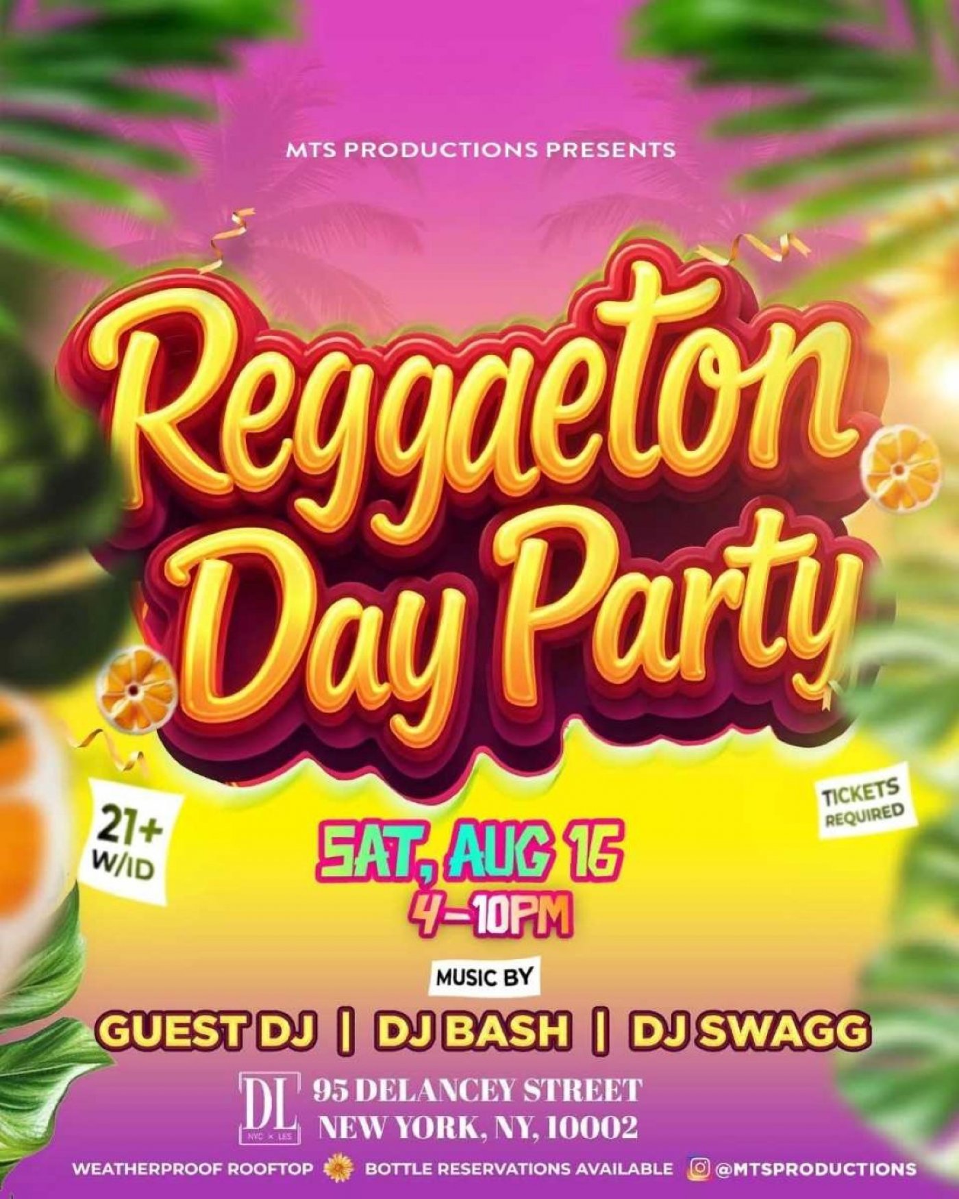 Travesuras Reggaeton Day Party at DL Rooftop NYC – Saturday, August 16, 16 August | Event in New York | AllEvents