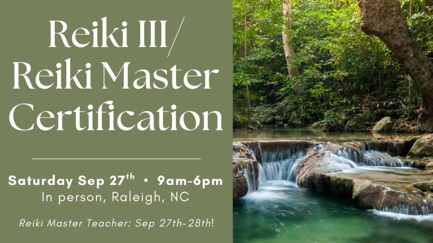 Reiki III/Reiki Master Training, 27 September | Event in Raleigh | AllEvents