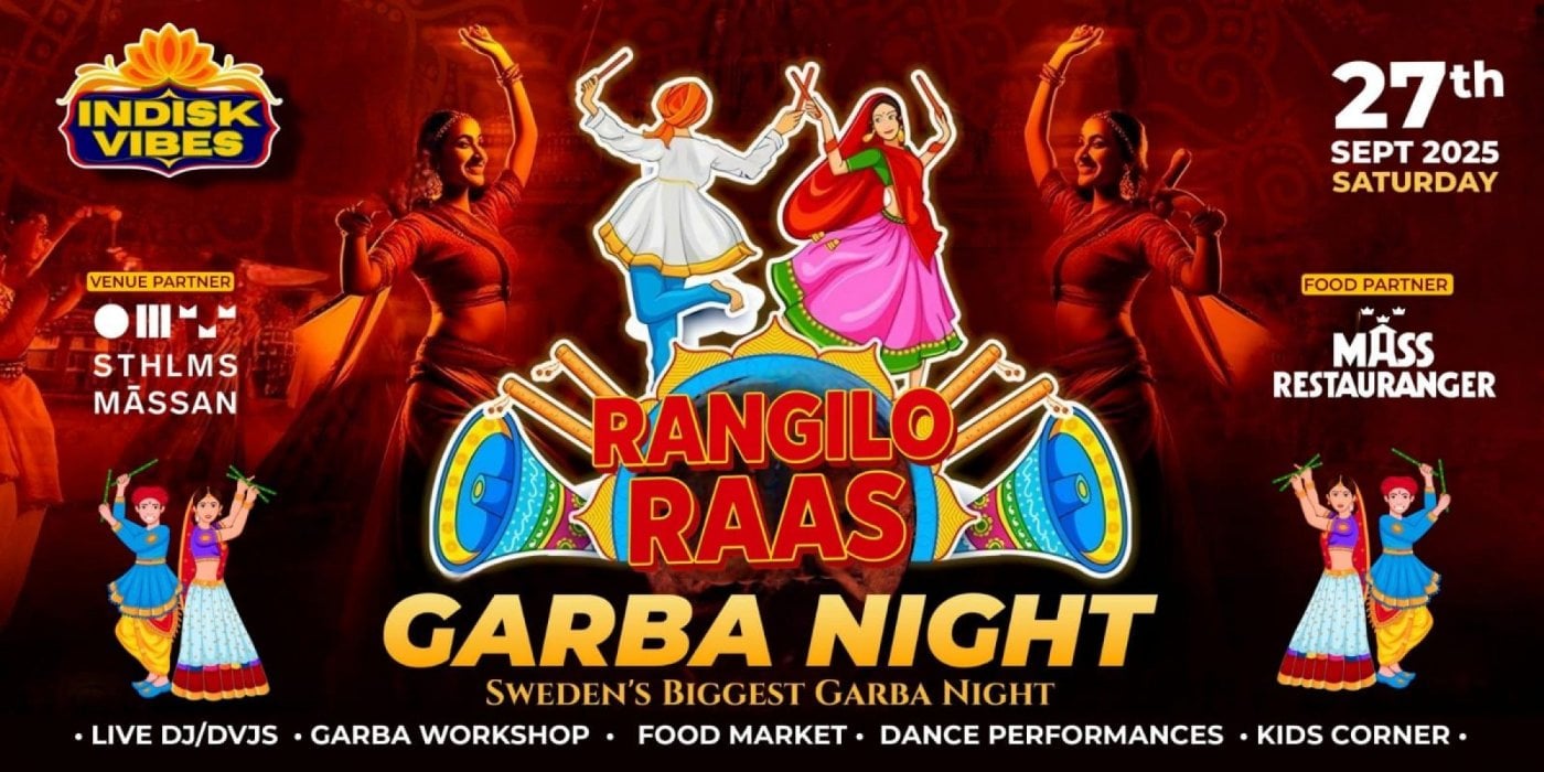 Rangilo Raas: Sweden Biggest Garba Night 2025, 27 September | Event in Huddinge | AllEvents