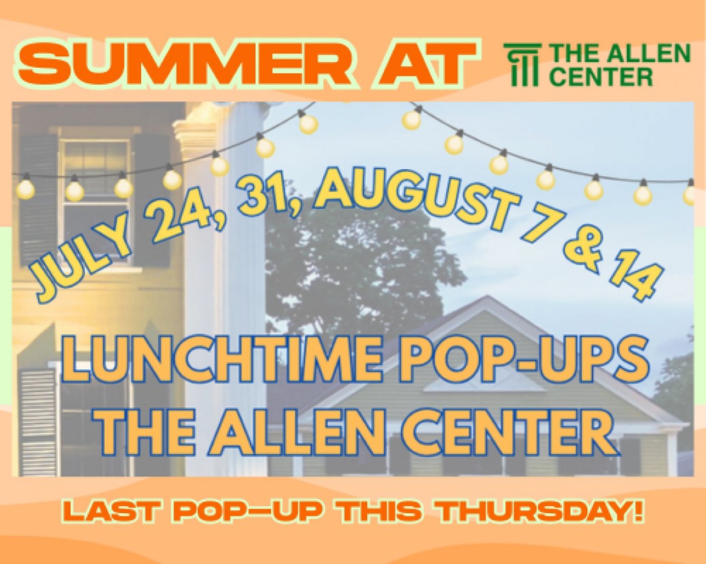 Lunchtime Pop-Up at The Allen Center, 14 August | Event in Newton | AllEvents