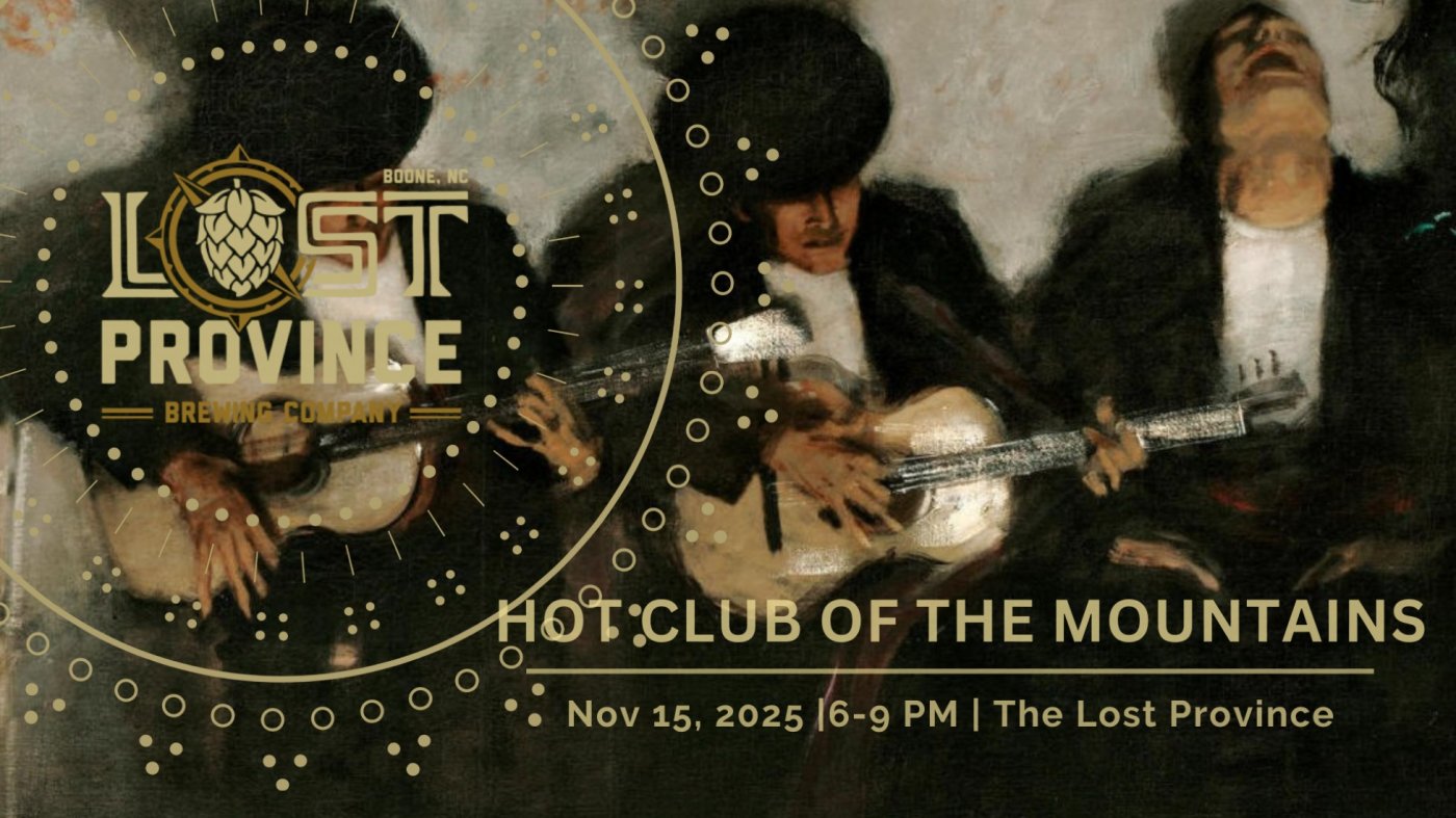 Joe Tighe and Hot Club of the Mountains @ The Lost Province, 15 November | Event in Boone | AllEvents