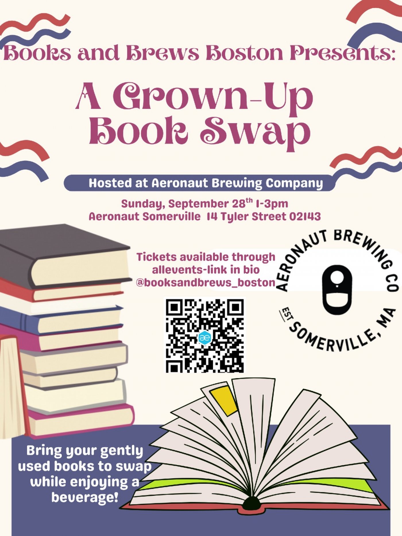 A Grown-Up Book Swap, 28 September | Event in Somerville | AllEvents