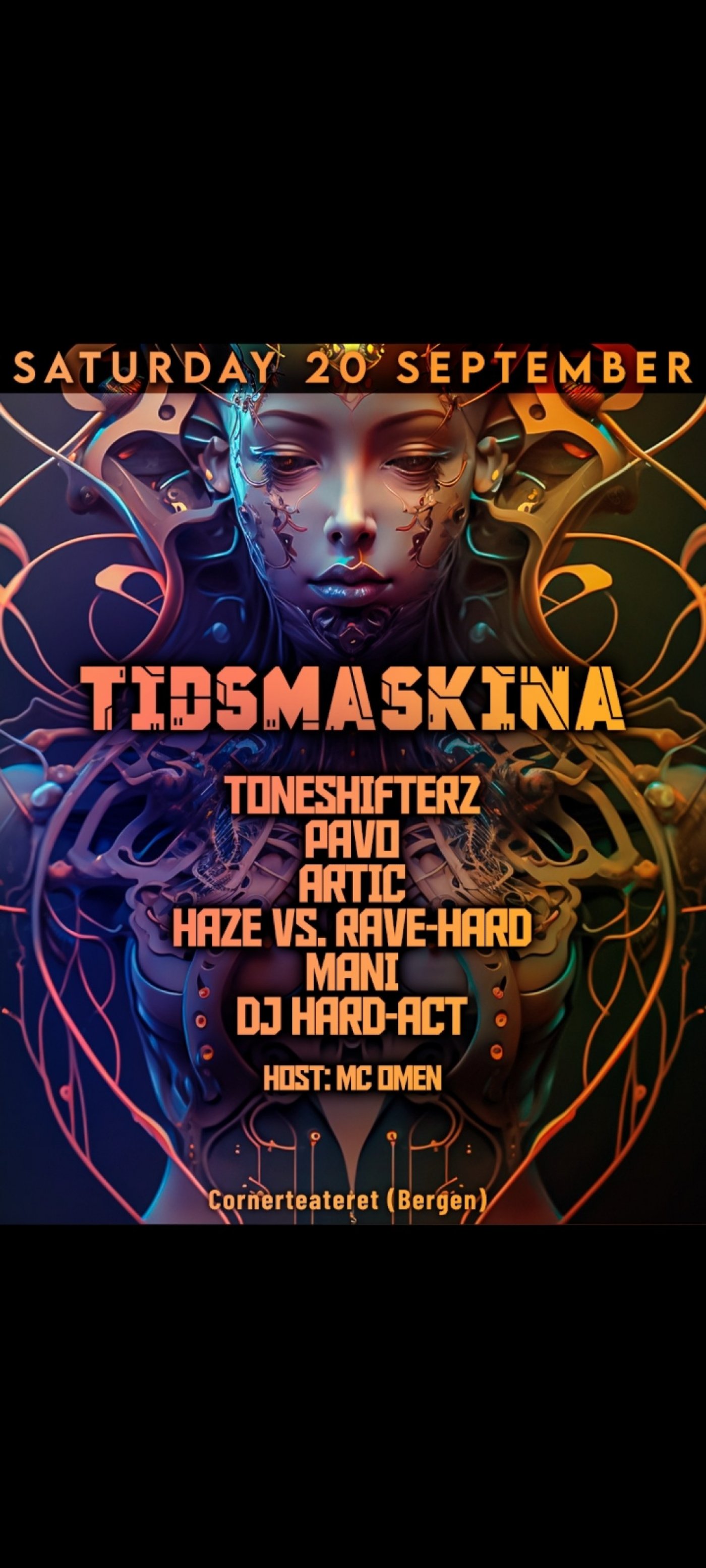 Tidsmaskina 2025 @ Cornerteateret, 20 September | Event in Bergen | AllEvents