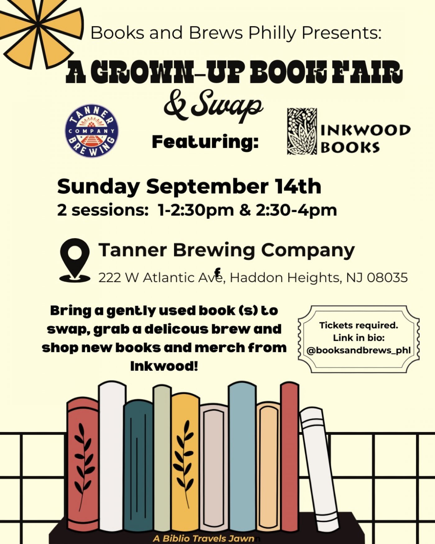 A Grown-Up Book Fair and Swap, 14 September | Event in Haddon Heights | AllEvents