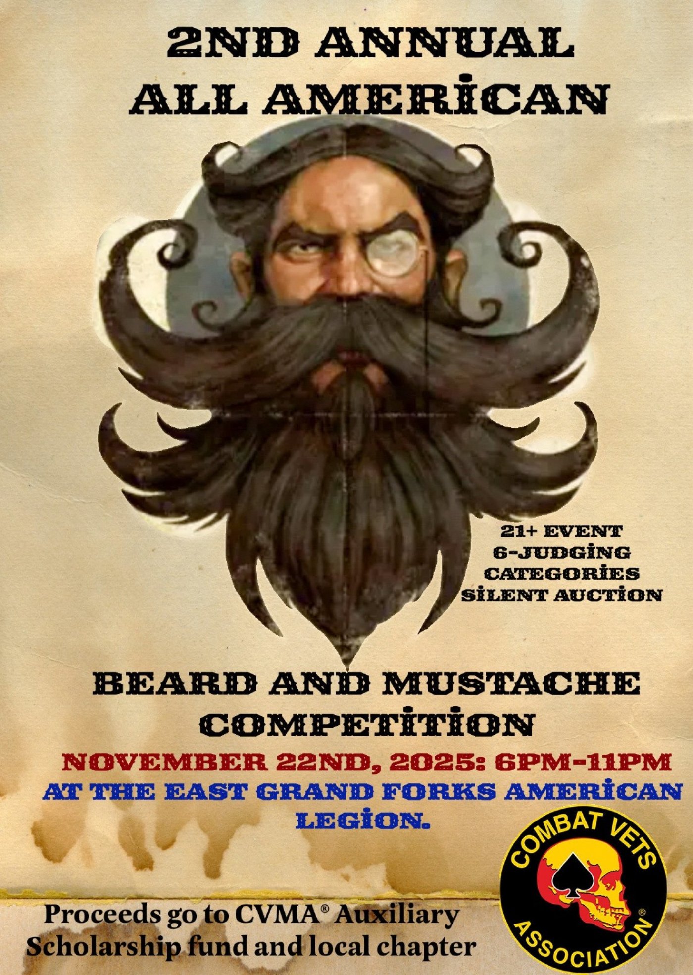 2nd Annual All American Beard and Mustache Competition, 22 November | Event in East Grand Forks | AllEvents