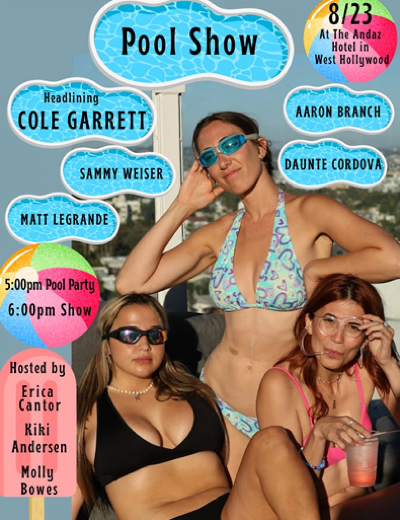 Comedy Pool Show at Andaz West Hollywood, 23 August | Event in West Hollywood | AllEvents
