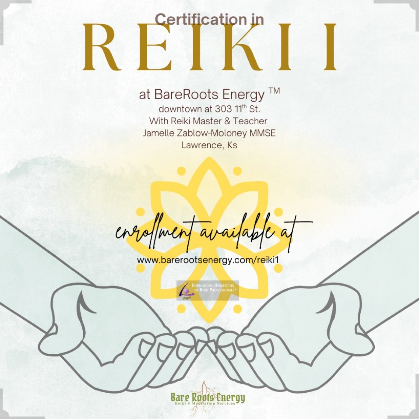 Usui Reiki Certification, Level One, 29 August | Event in Lawrence | AllEvents