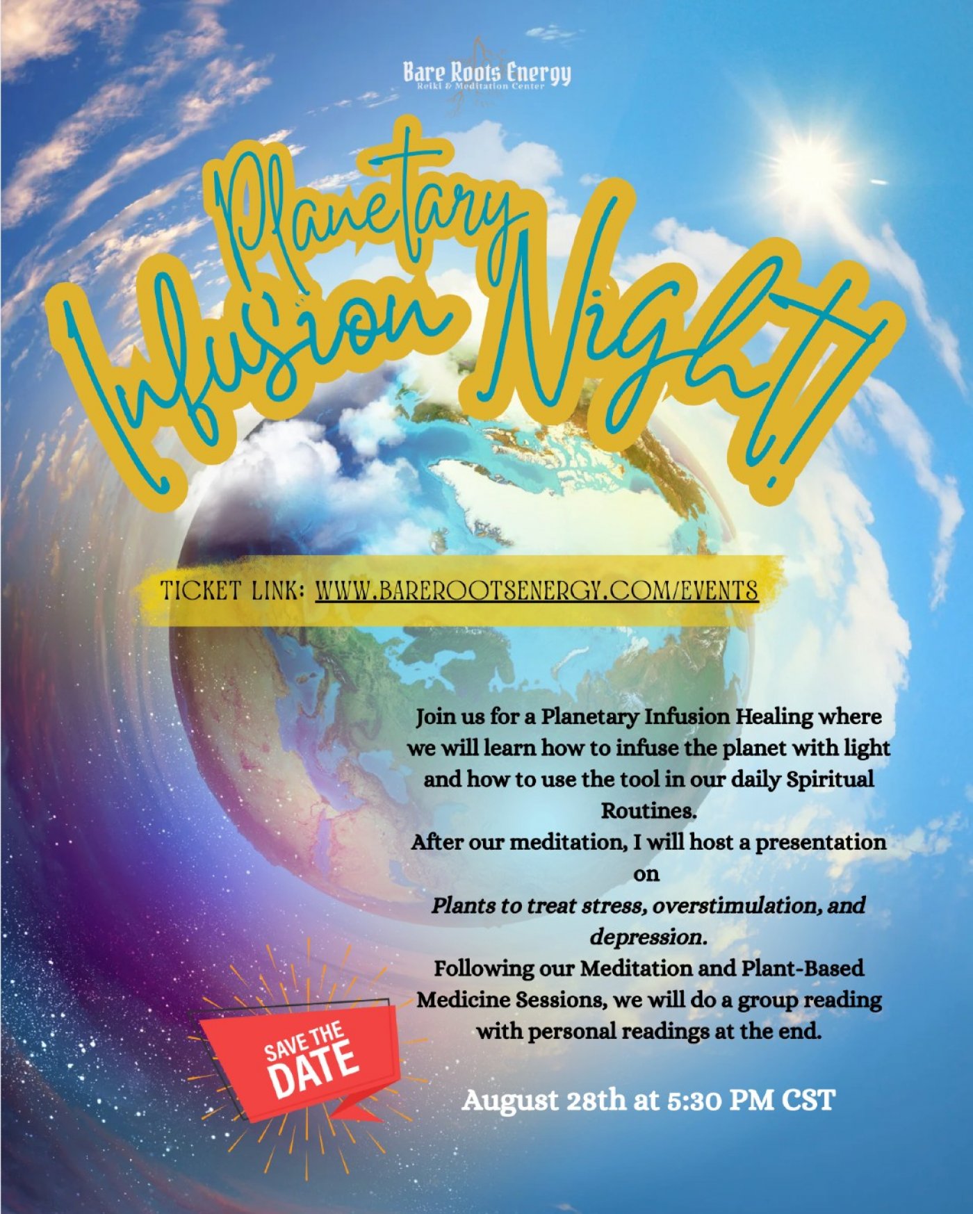 Planetary Infusion Gathering: Meditation for Us All, 28 August | Event in Lawrence | AllEvents