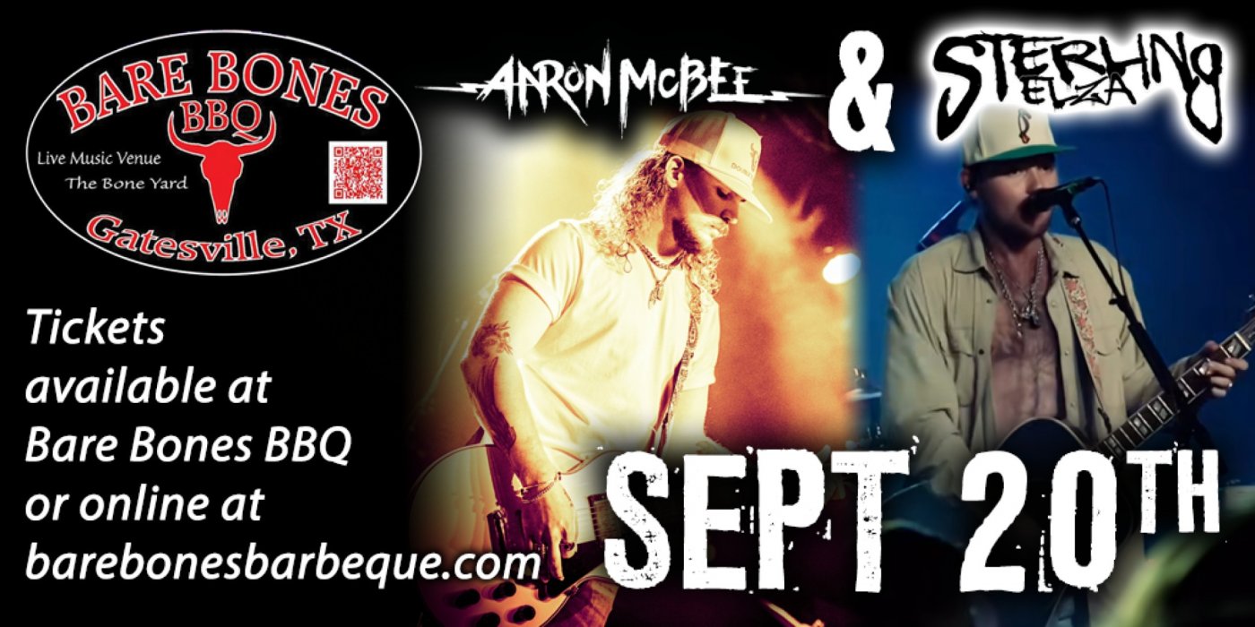 STERLING ELZA / AARON MCBEE, 20 September | Event in Gatesville | AllEvents