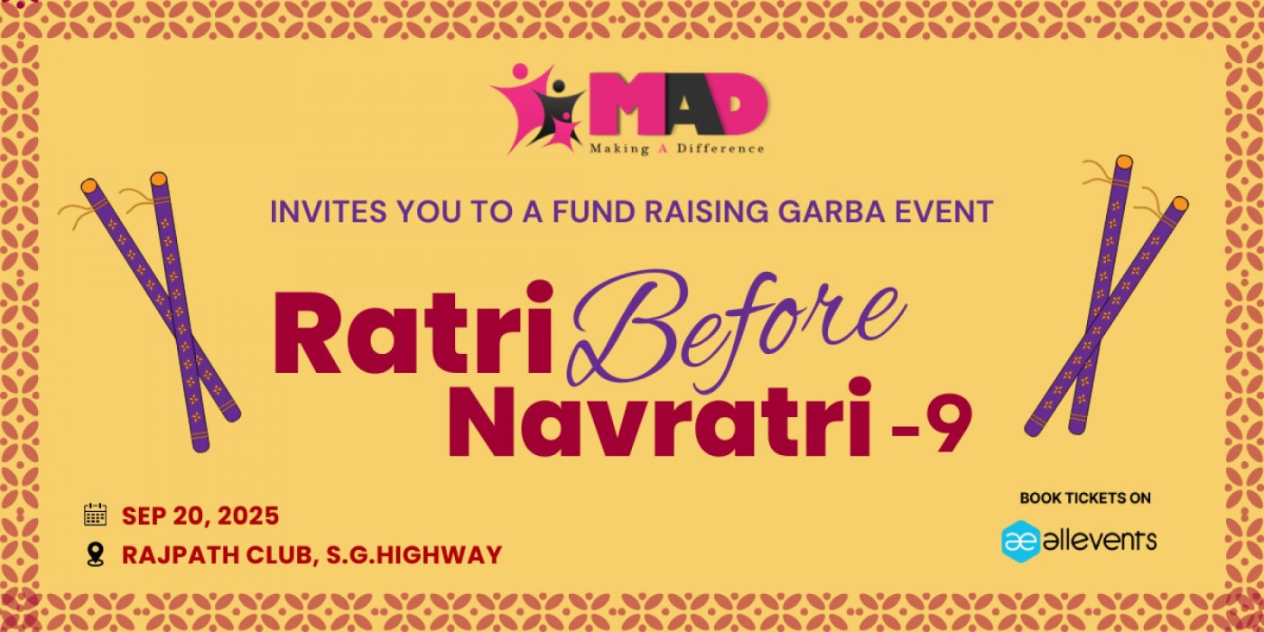 Ratri Before Navratri by Making a Difference, 20 September | Event in Ahmedabad | AllEvents