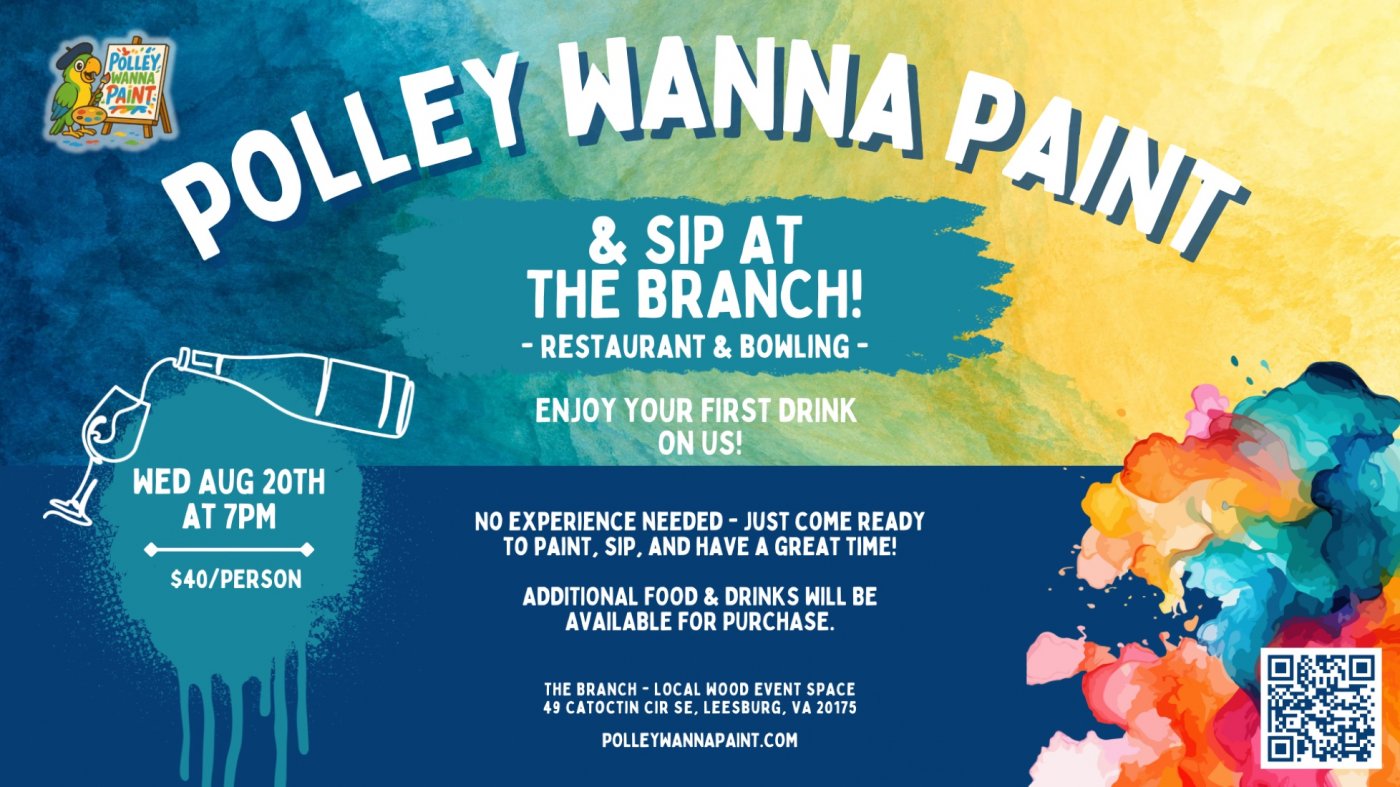 Polley Wanna Paint & Sip at The Branch!, 20 August | Event in Leesburg | AllEvents