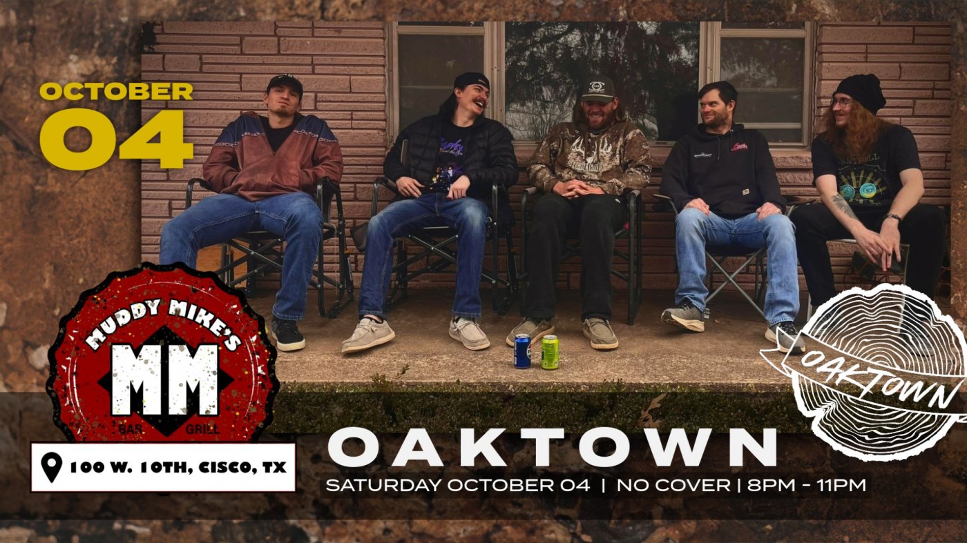 OakTown - Live Music - Concert, 4 October | Event in Cisco | AllEvents