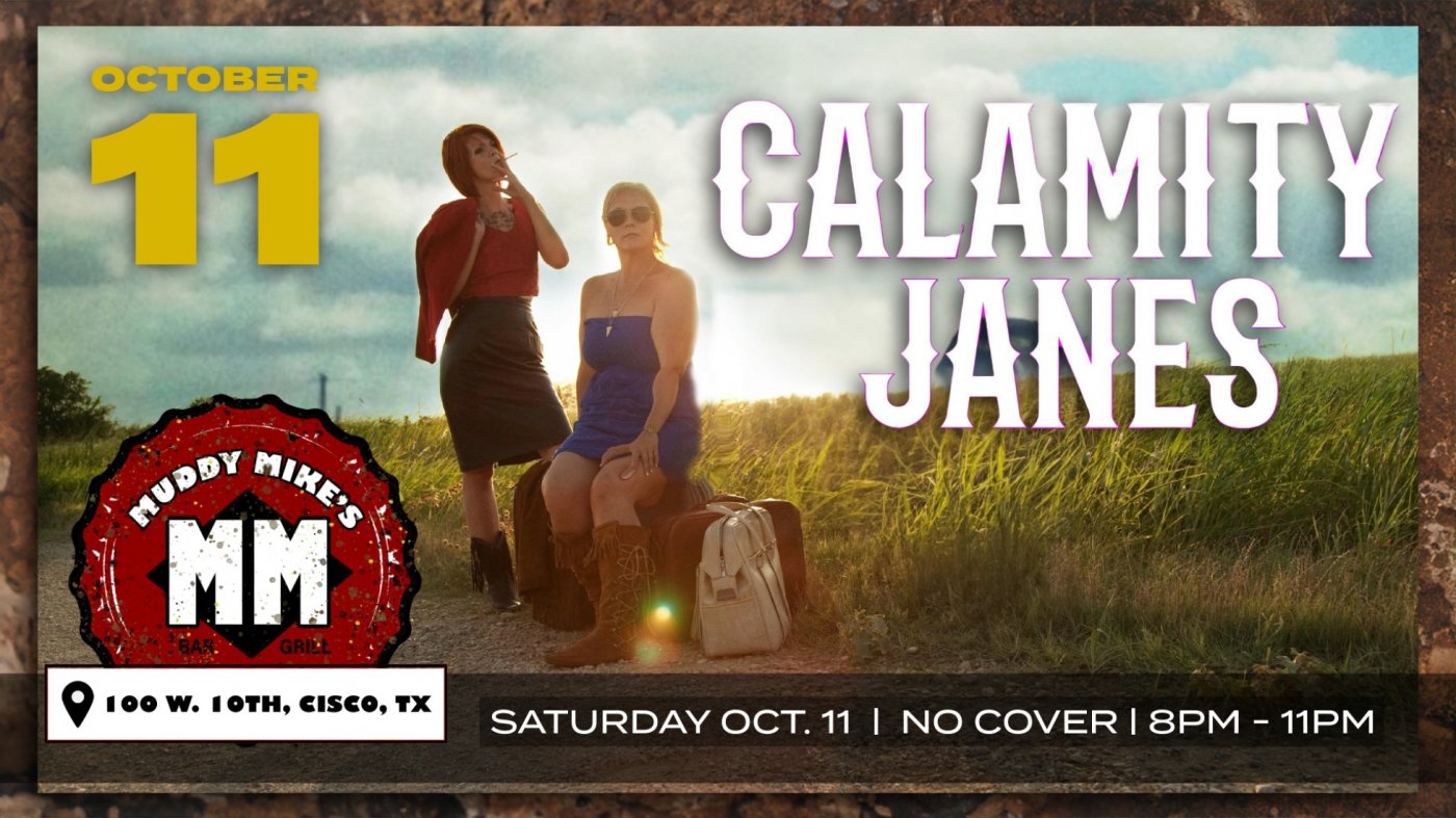 Calamity Janes - Concert, 11 October | Event in Cisco | AllEvents