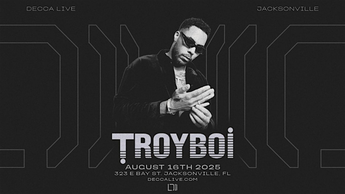 TroyBoi at DECCA LIVE | Sat 08.16.25, 16 August | Event in Jacksonville | AllEvents