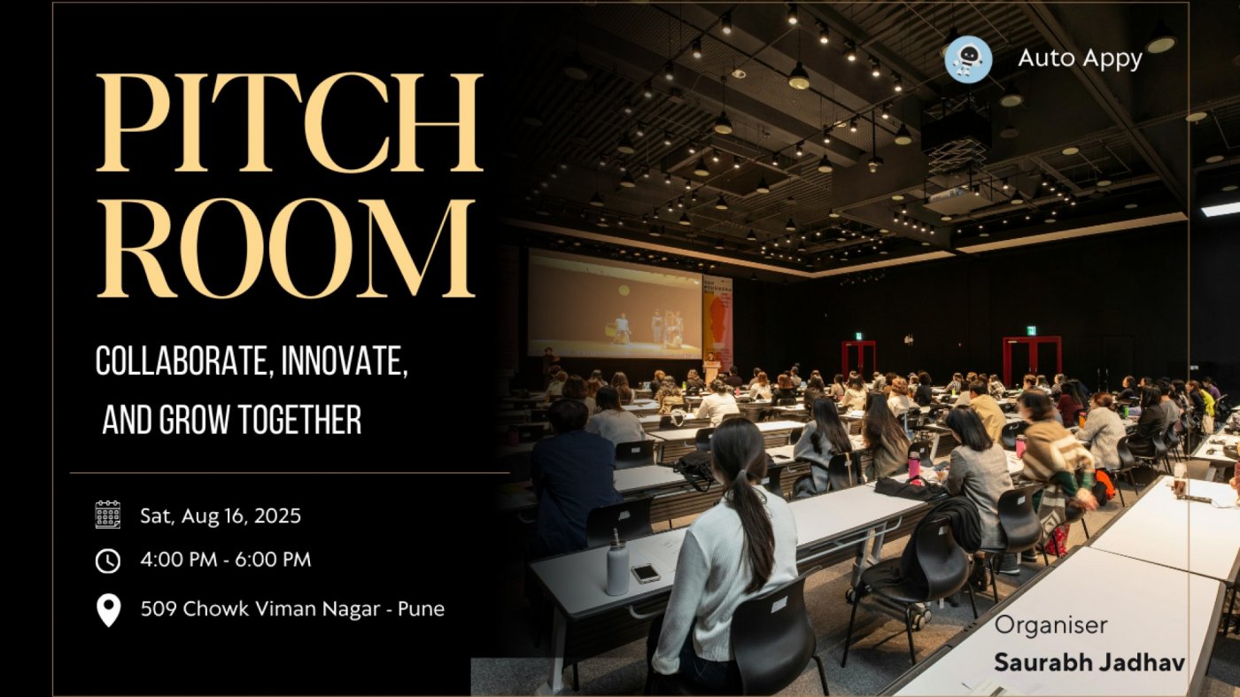 The Pitch Room – Where Startups Meet, Share, and Grow | Event in Pune | AllEvents