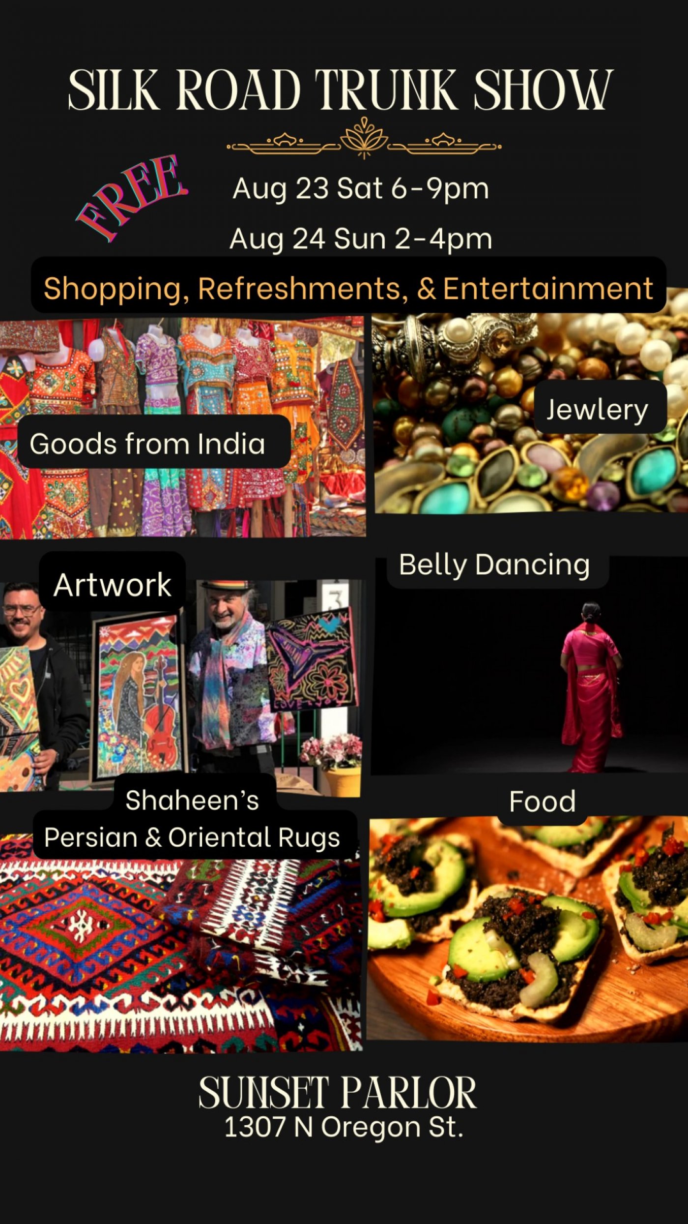 The Silk Road Trunk Show, 15 August | Event in El Paso | AllEvents