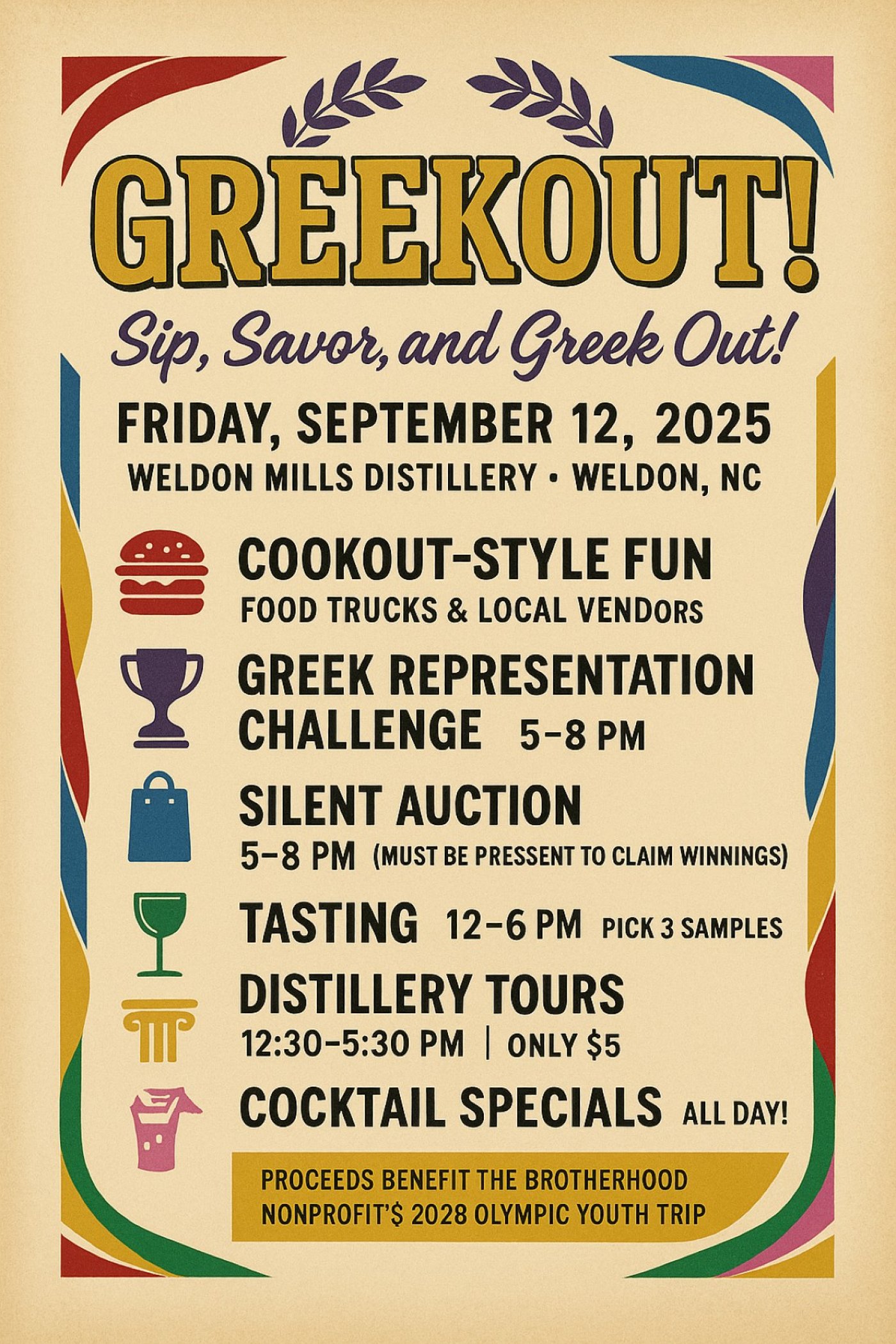 Sip, Savor, and Greekout, 12 September | Event in Weldon | AllEvents