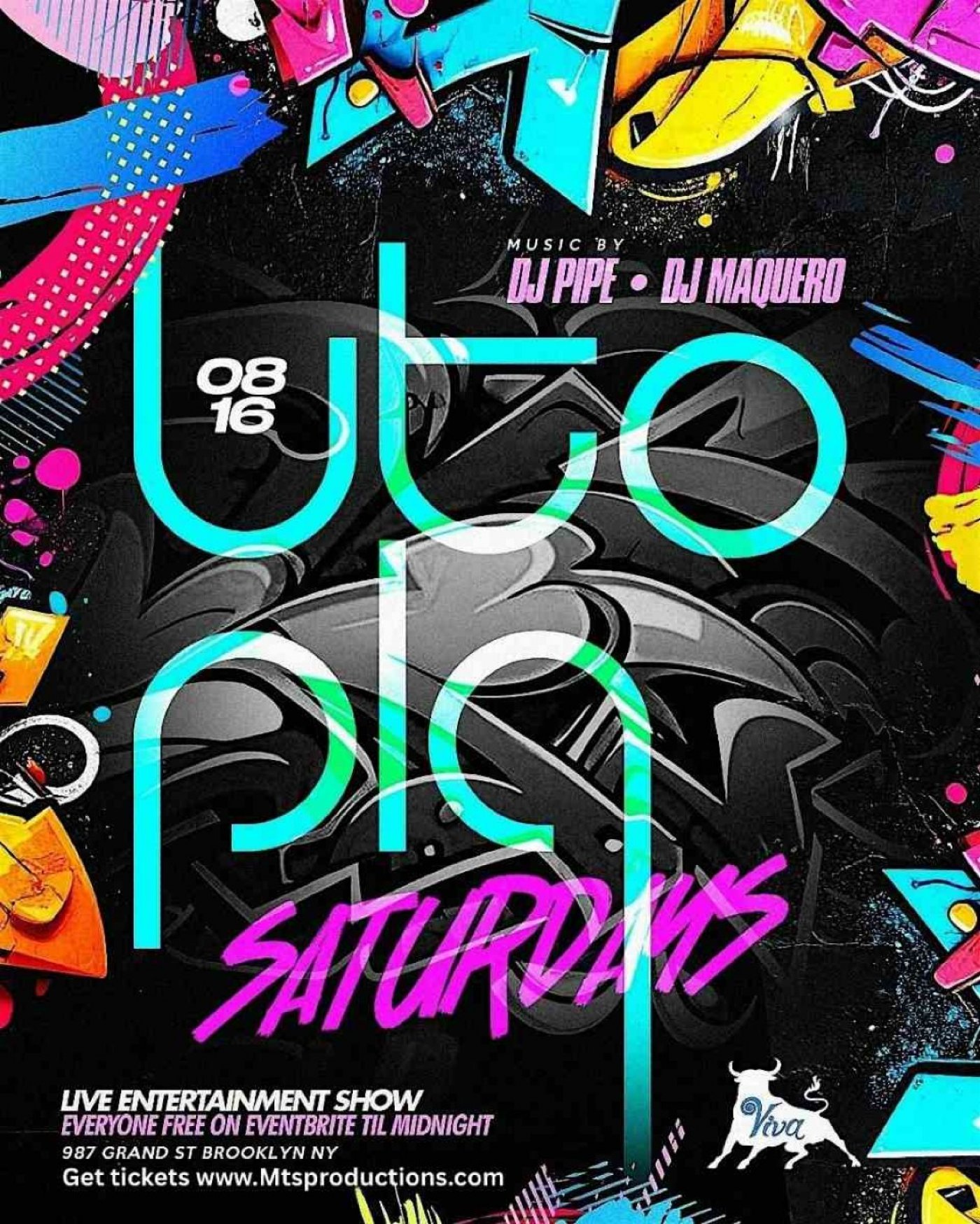 Utopia Saturdays – Saturday, August 16th at Viva Toro Nightclub Brooklyn, 16 August | Event in Maspeth | AllEvents
