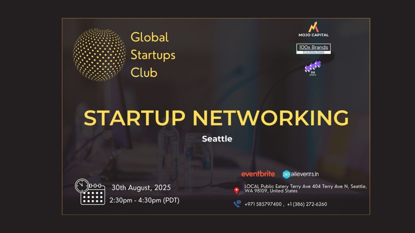 Global Startups Club Startup Networking Seattle, 30 August | Event in Seattle | AllEvents