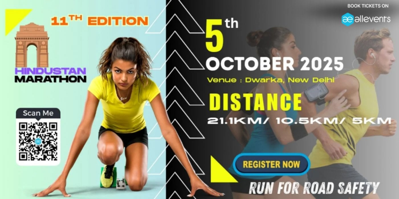 HINDUSTAN MARATHON (11th Edition), 5 October | Event in New Delhi | AllEvents