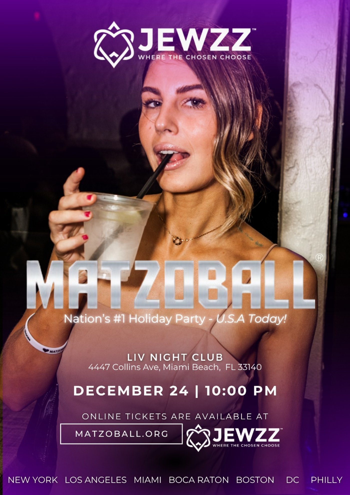 MATZOBALL® MIAMI XMAS EVE ages 21-49 December 24, 2025, 24 December | Event in Miami Beach | AllEvents