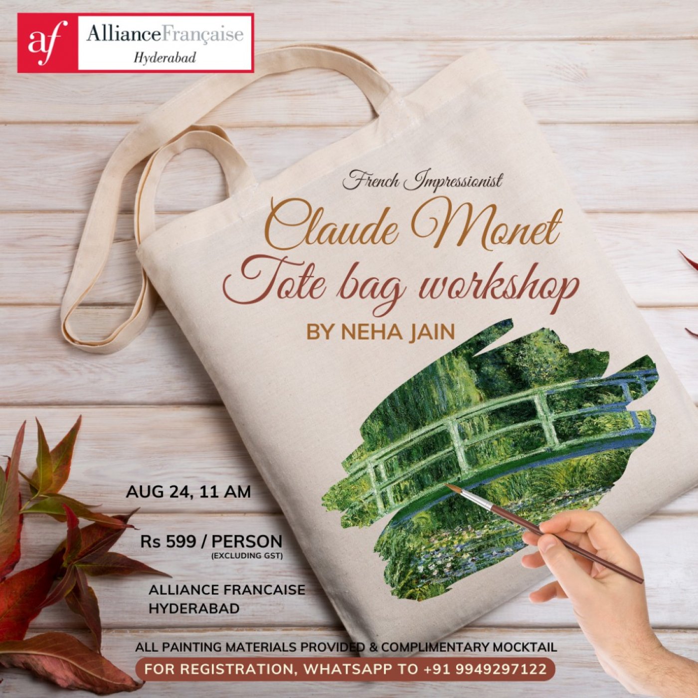 Tote bag painting workshop , 24 August | Event in Hyderabad | AllEvents