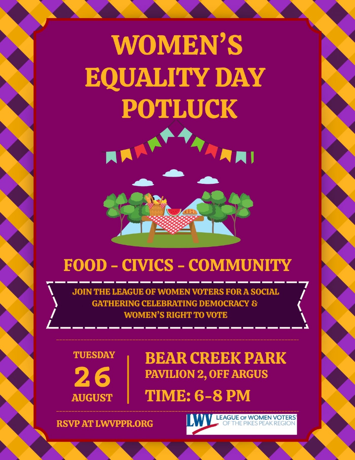 Women's Equality Day Potluck, 26 August | Event in Colorado Springs | AllEvents