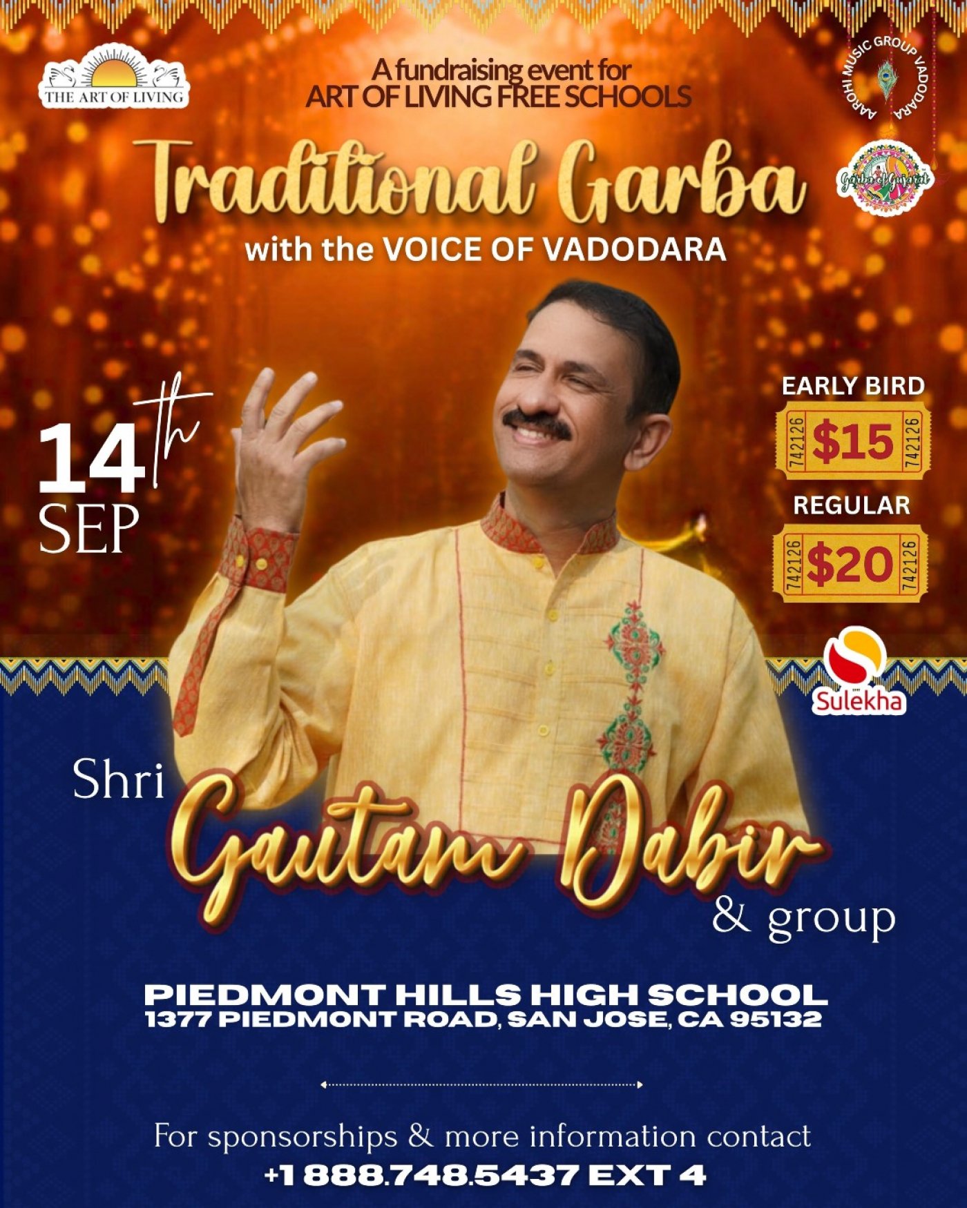 Traditional Garba & Dandiya With Shri Gautam Dabir- Voice Of Vadodara!, 14 September | Event in San Jose