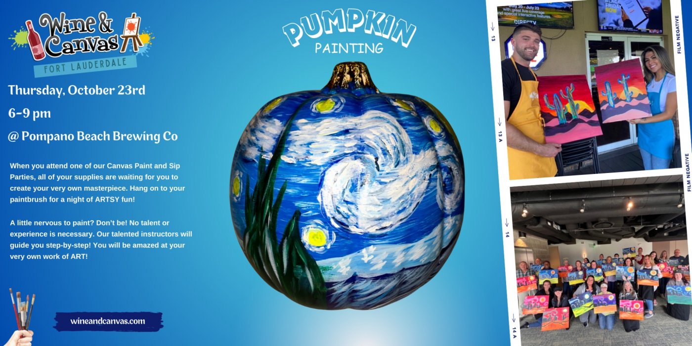 Pompano Beach Pumpkin Painting Party, 23 October | Event in Pompano Beach | AllEvents