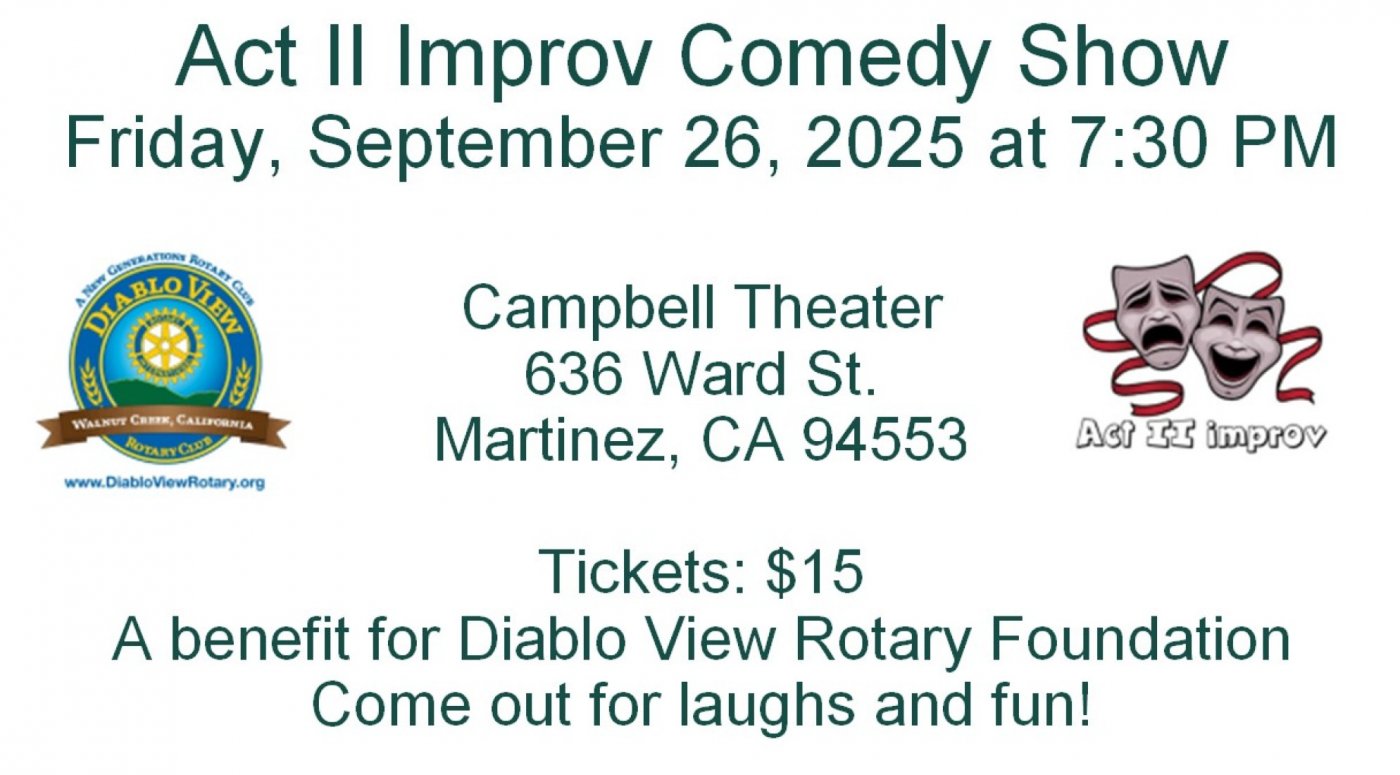 Act II Improv: Comedy Show, 26 September | Event in Martinez | AllEvents