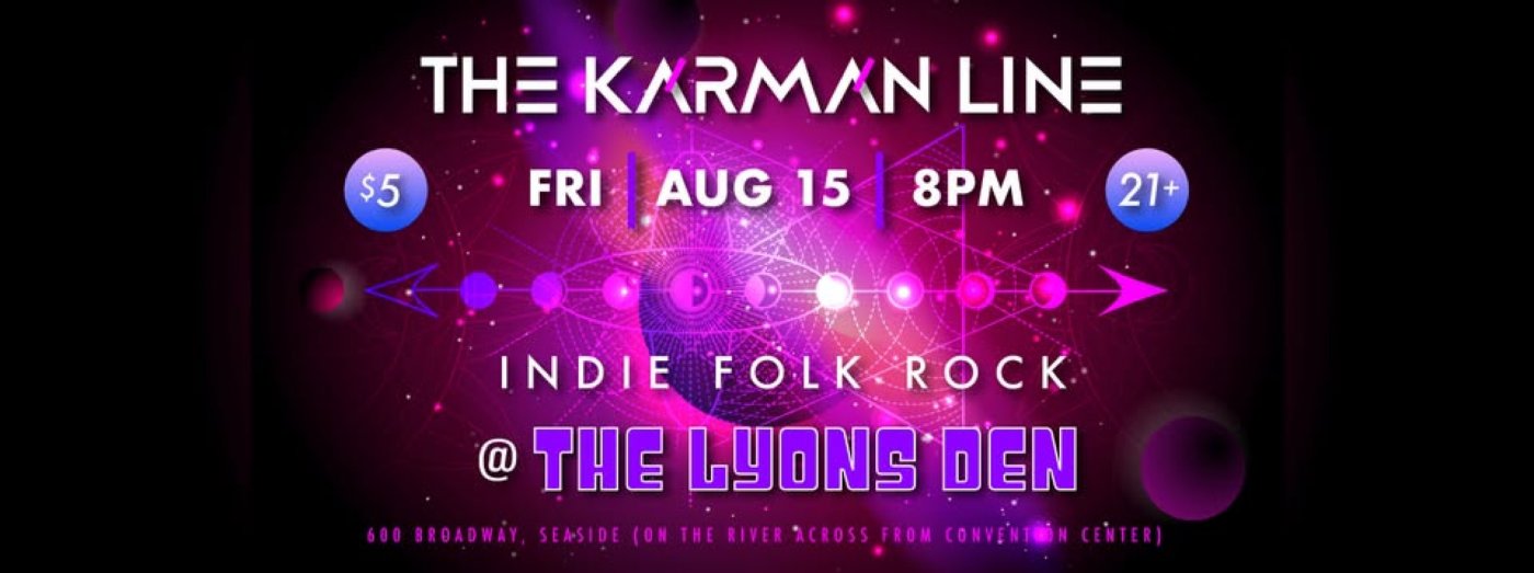 The Karman Line live at The Lyon's Den in Seaside , 15 August | Event in Seaside | AllEvents