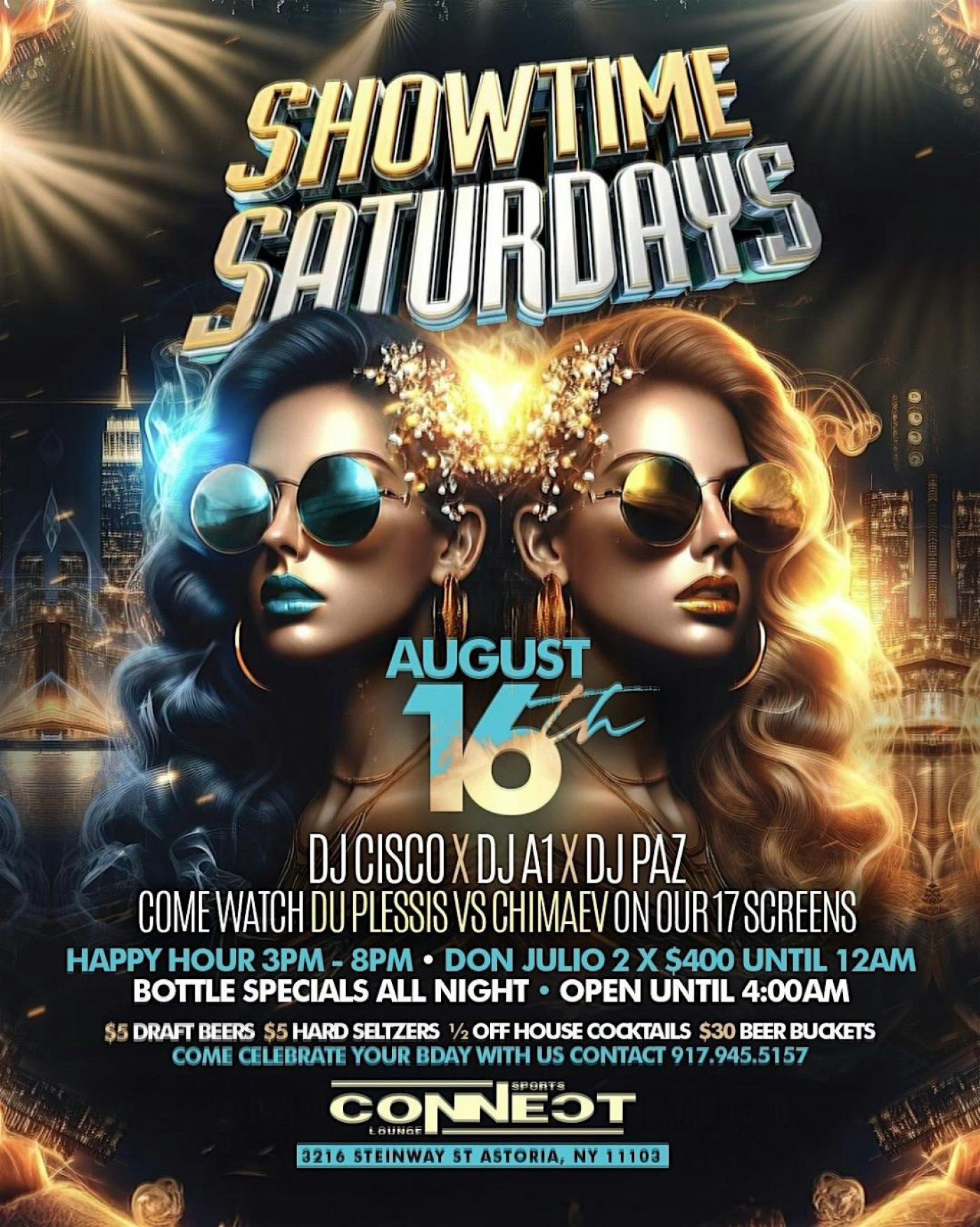 Showtime Saturdays at Connect Lounge Astoria Free Tickets, UFC Fight Night | Event in Astoria | AllEvents