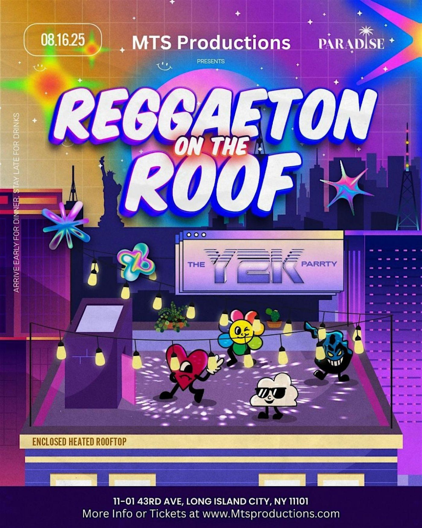 Reggaeton on the Roof – The Y2K Party | Lost in Paradise Rooftop | Aug 16, 16 August | Event in Long Island City