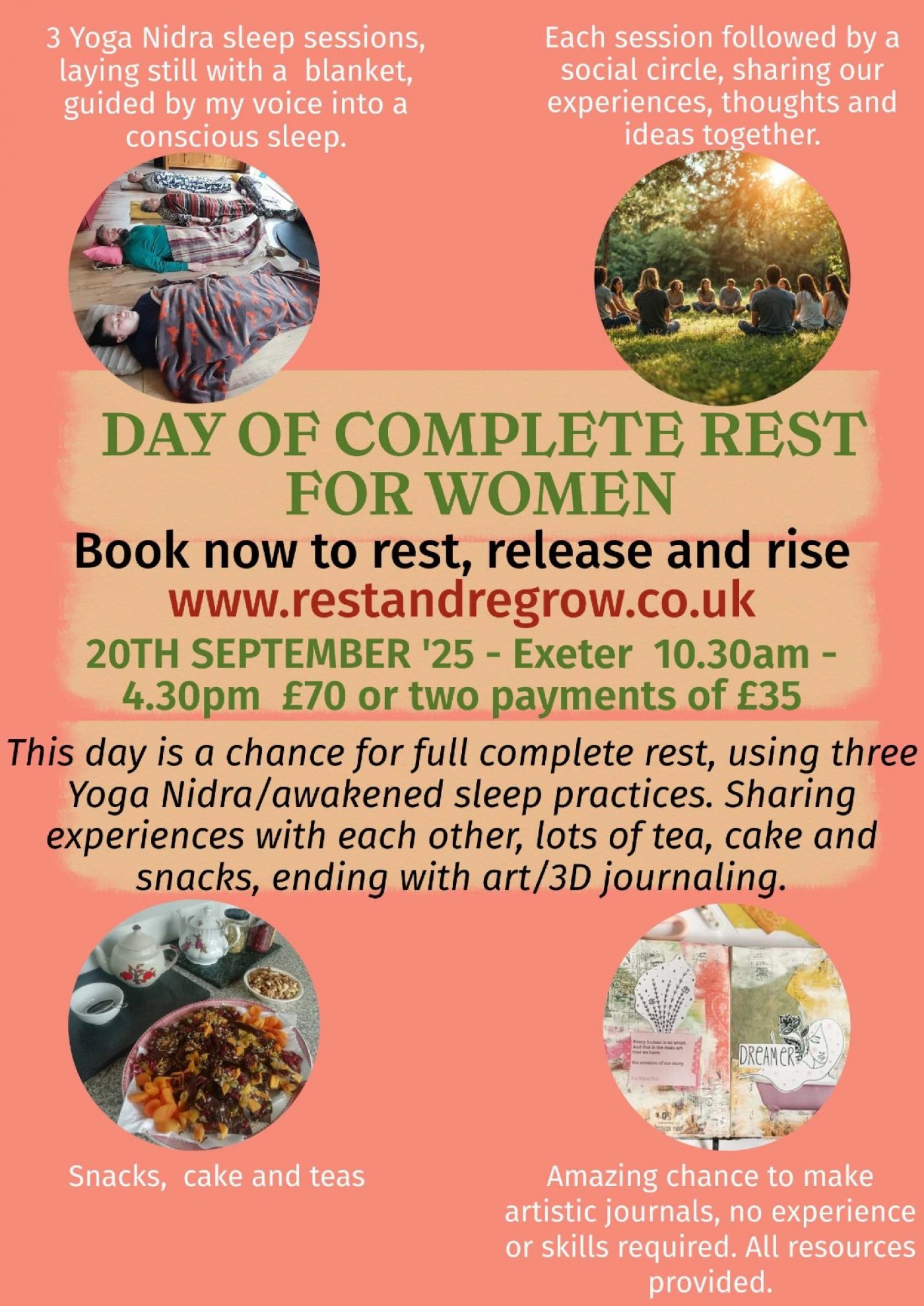 Women's complete day of full rest and creativity, 20 September | Event in Exeter | AllEvents